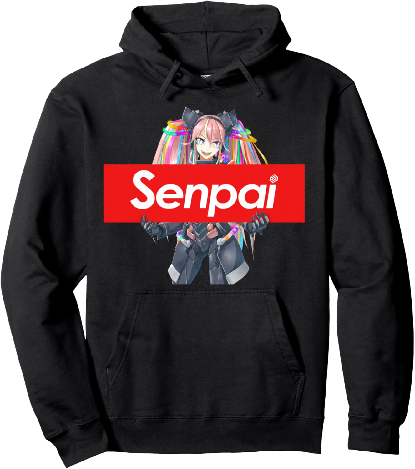 Senpai Cyber Punk Girl Weeb Street-Wear - Japan Anime Manga Pullover Hoodie