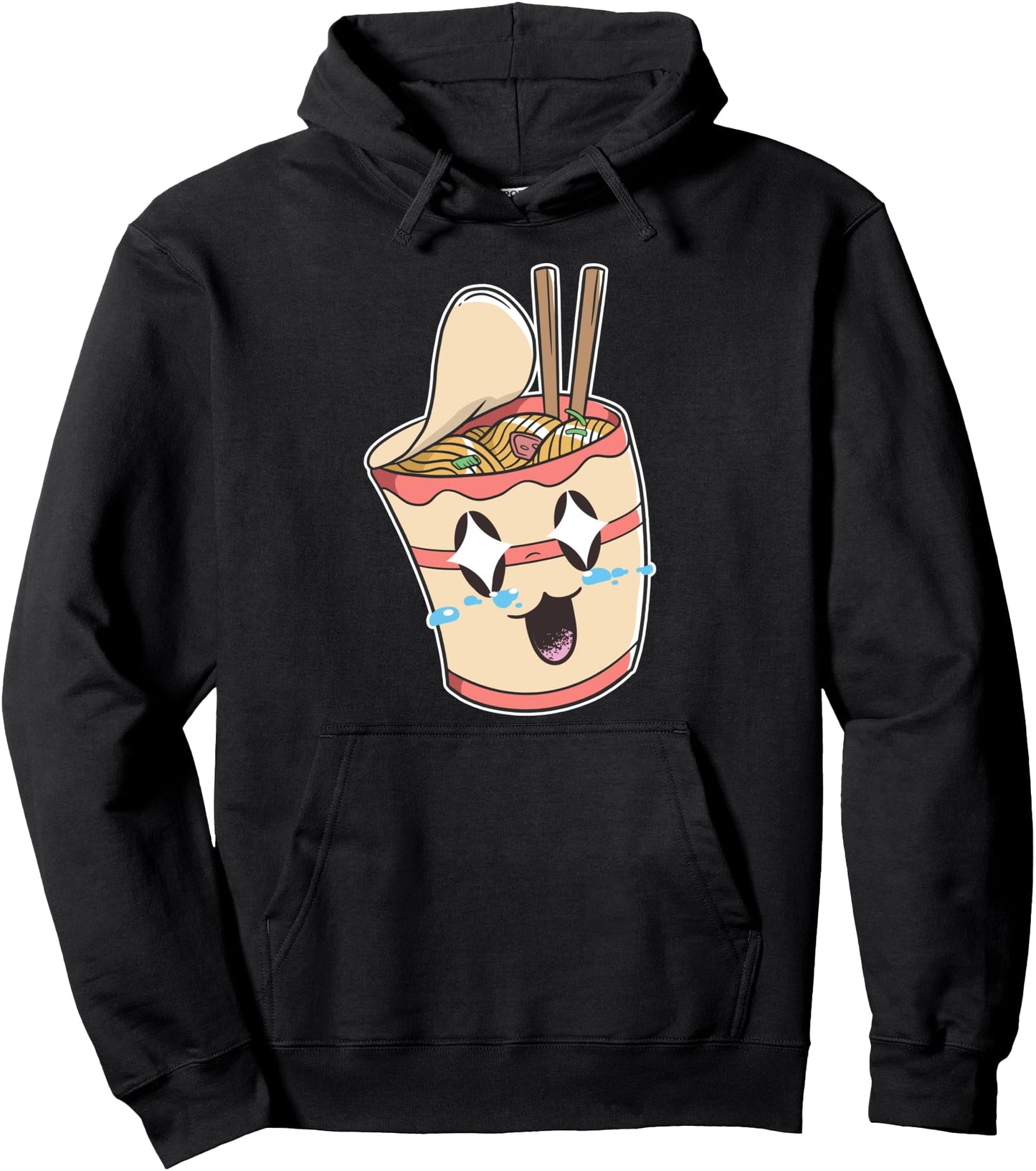 Instant Ramen Noodles Japanese Kawaii Aesthetic Anime Pullover Hoodie