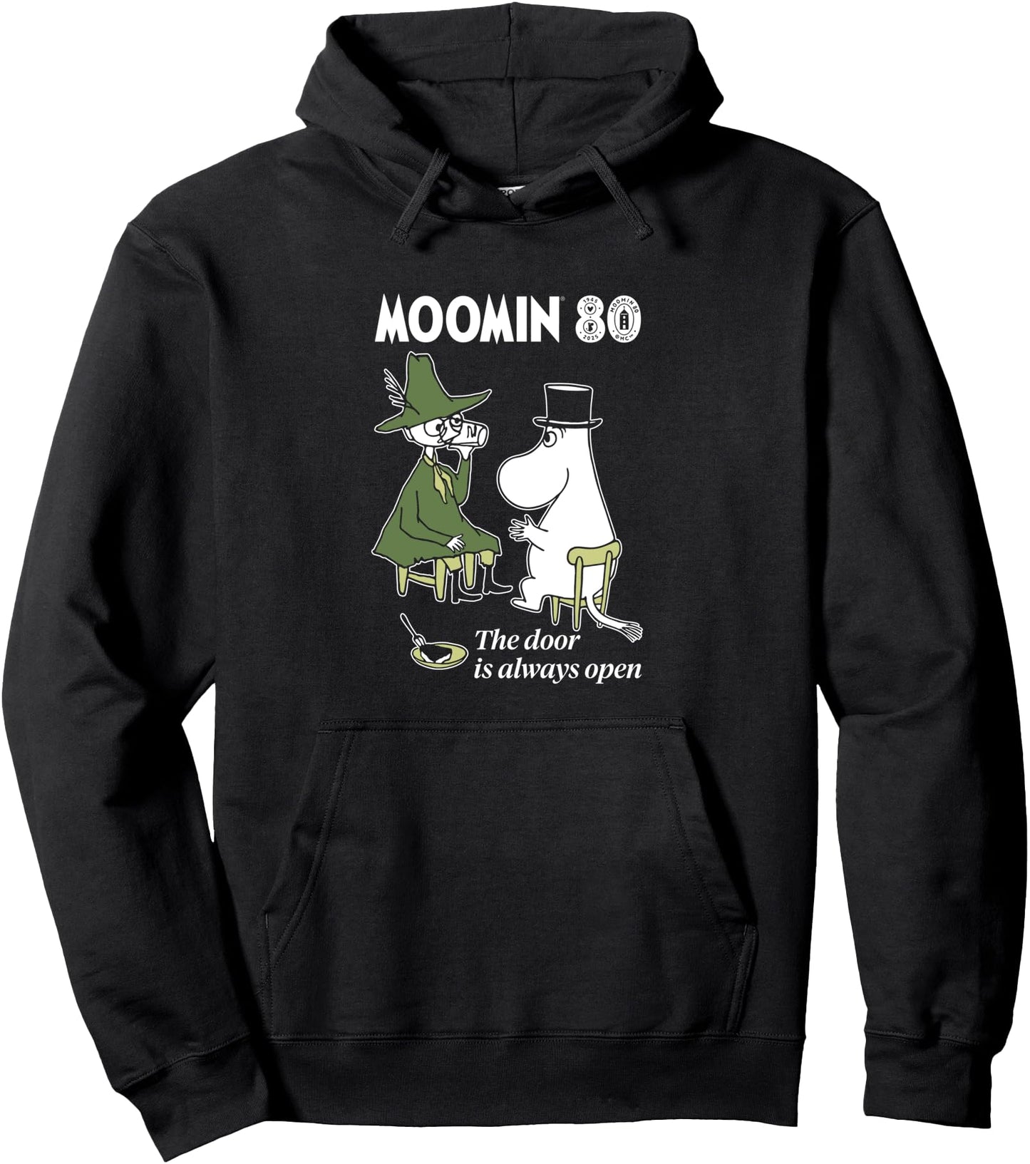 Moomin 80th Anniversary Moominpappa & Snufkin Together Pullover Hoodie