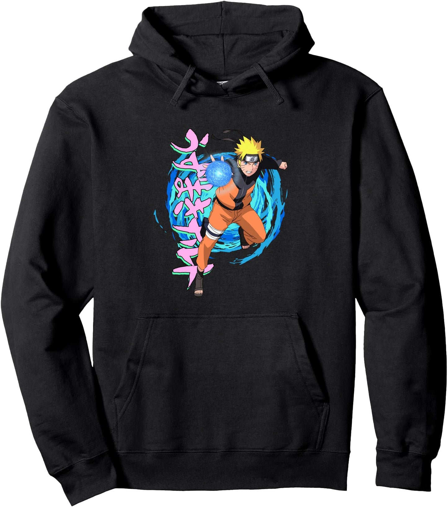Naruto Shippuden Blue Spirals Rasengan Anime Pullover Hoodie
