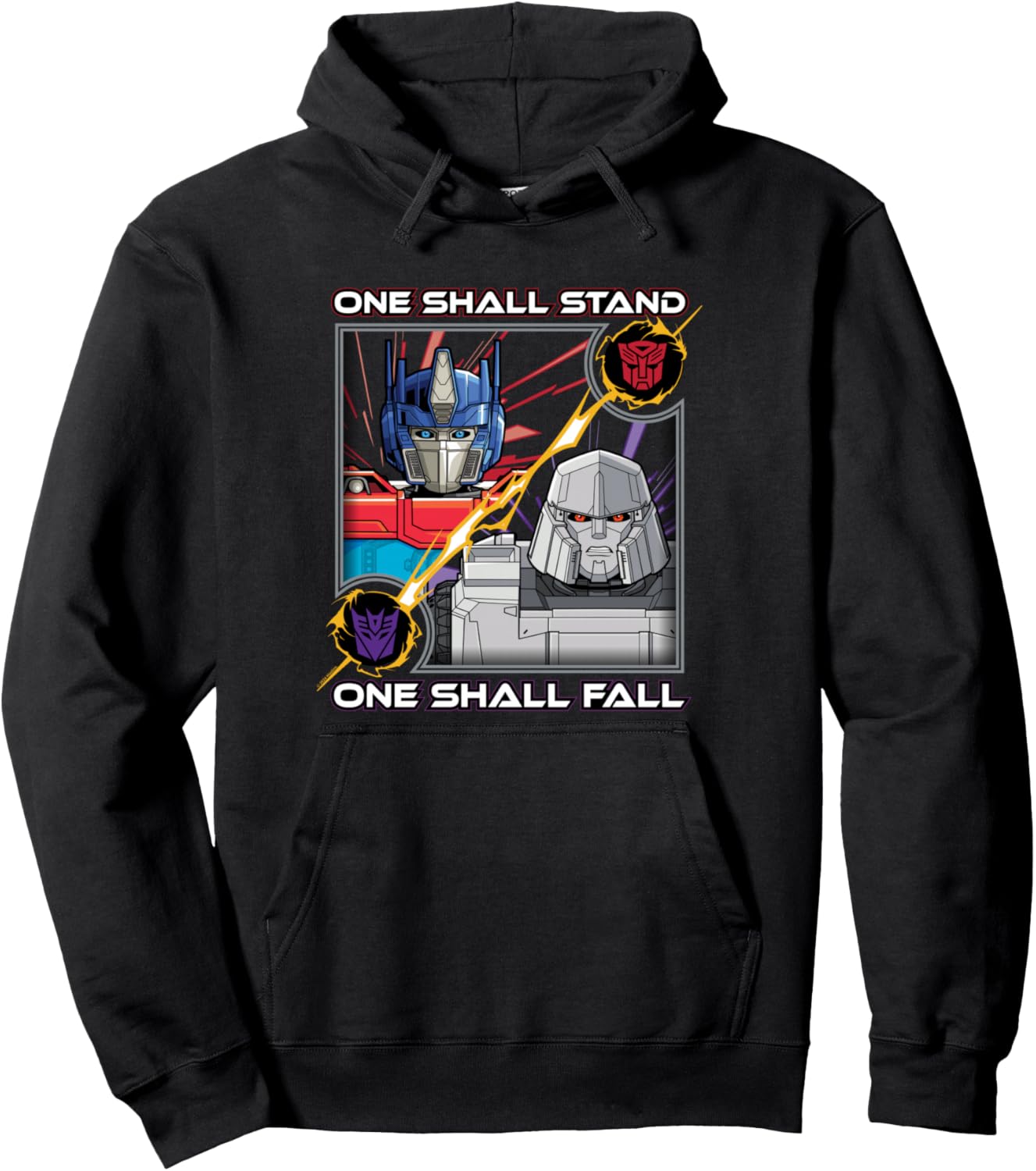 Transformers One One Shall Stand One Shall Fall Poster Pullover Hoodie