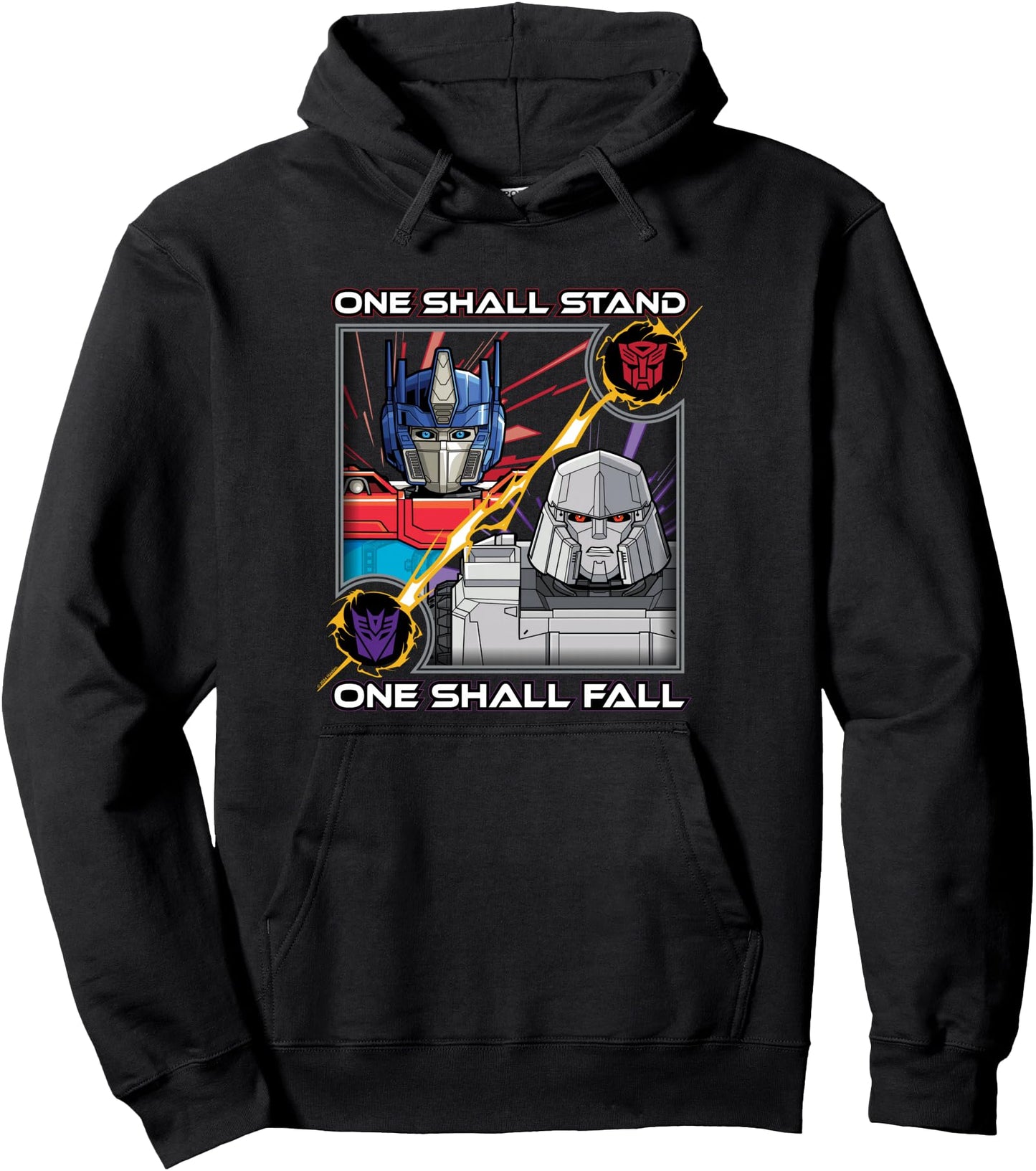 Transformers One One Shall Stand One Shall Fall Poster Pullover Hoodie