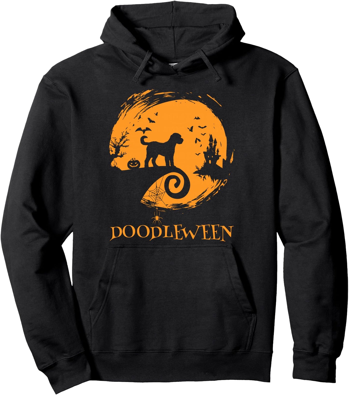 Goldendoodle Halloween Tshirt Doodleween Spooky Doodle Witch Pullover Hoodie