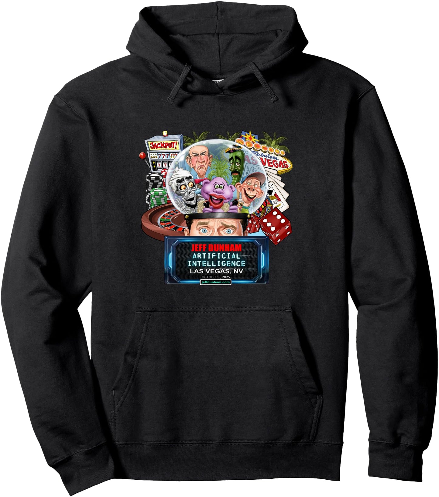 Jeff Dunham Las Vegas, NV (2025) Pullover Hoodie