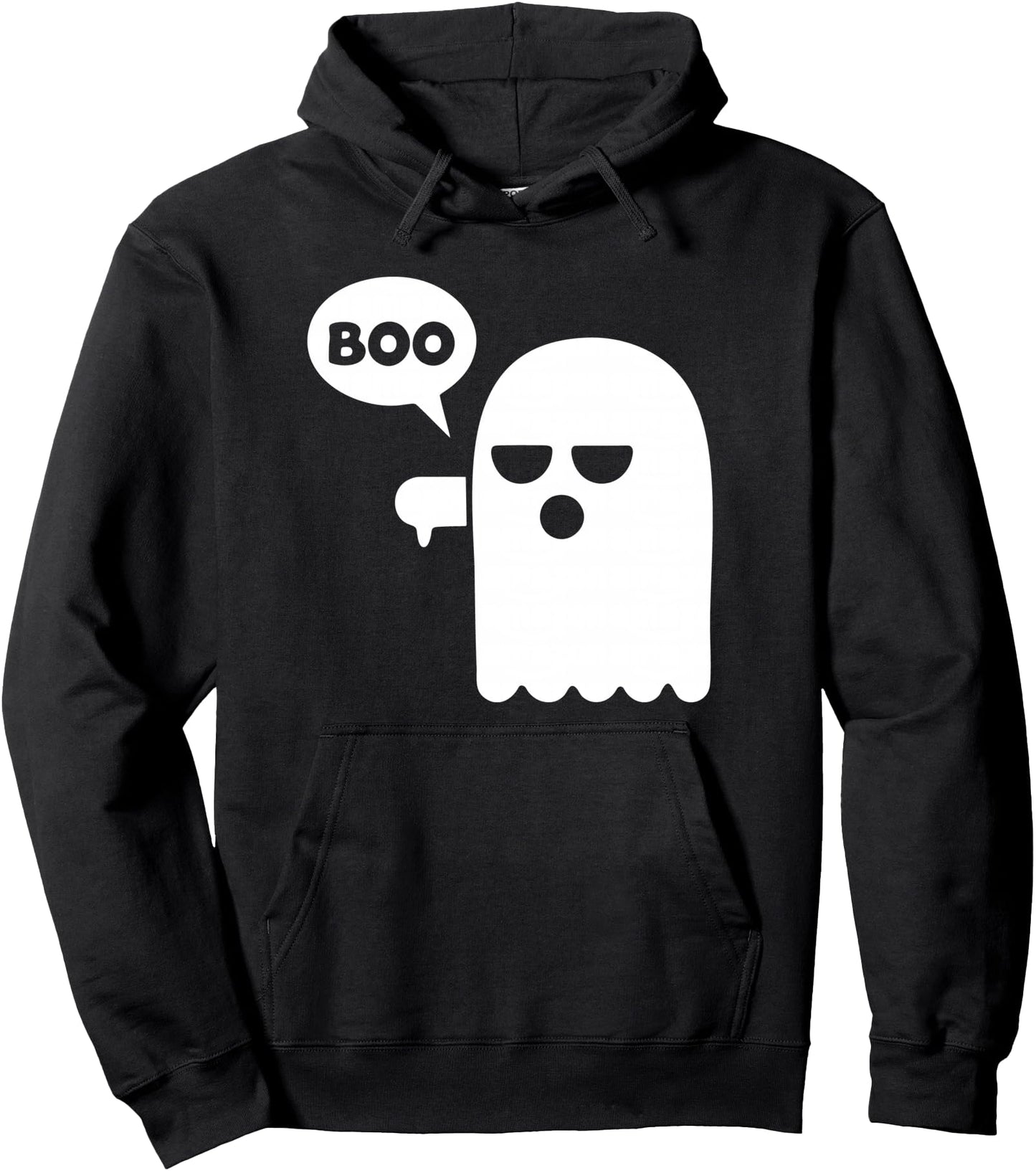 Boo Thumbs Down Ghost Halloween Costume Pullover Hoodie