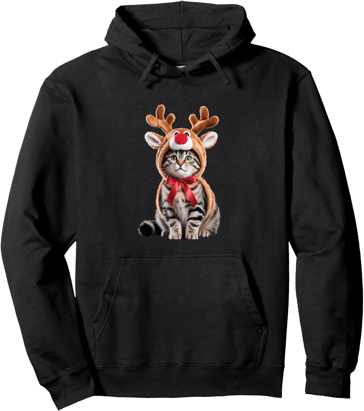 Reindeer Cat Costume Pullover Hoodie