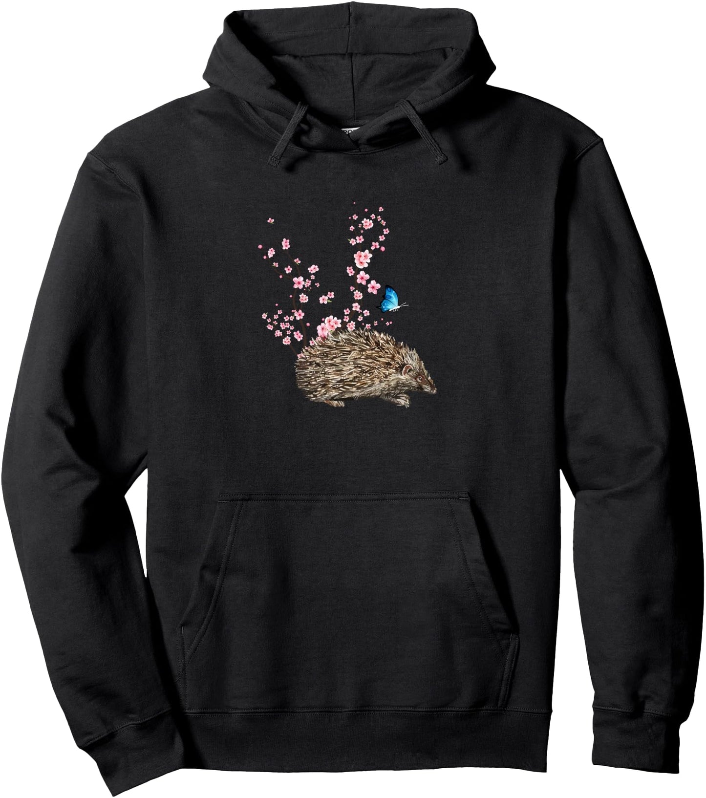 Japan Sakura Cherry Blossom Hedgehog Japanese Pullover Hoodie