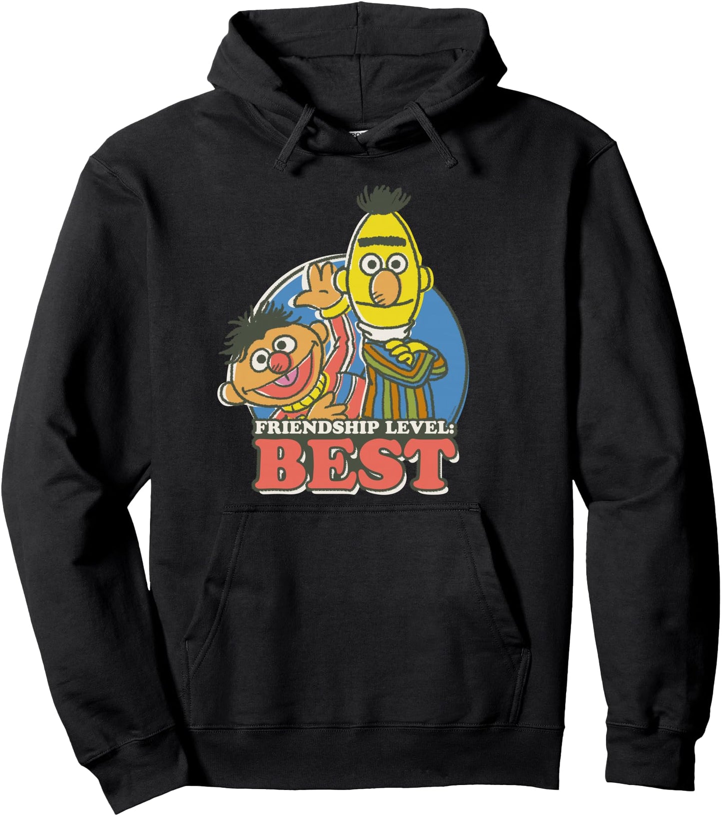 Sesame Street Bert & Ernie Friendship Level: Best Pullover Hoodie