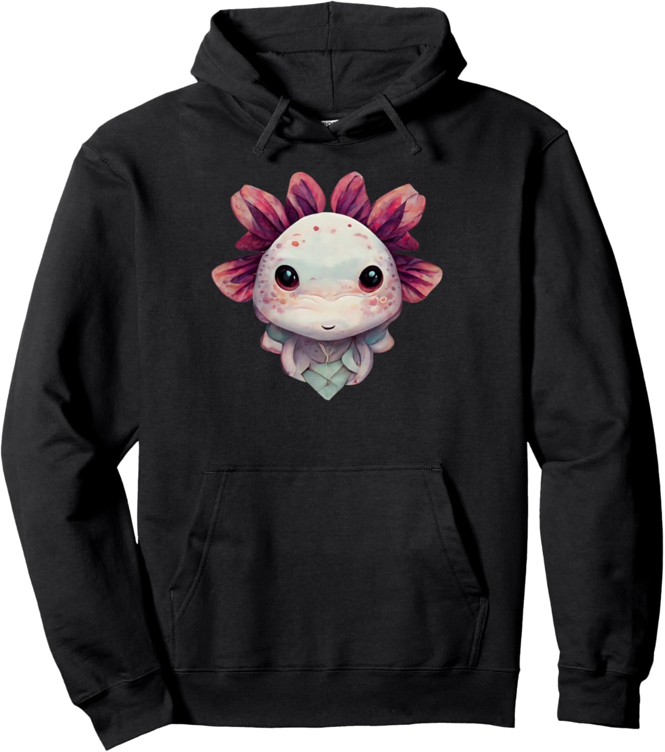 Cute Kawaii Axolotl Anime Pullover Hoodie