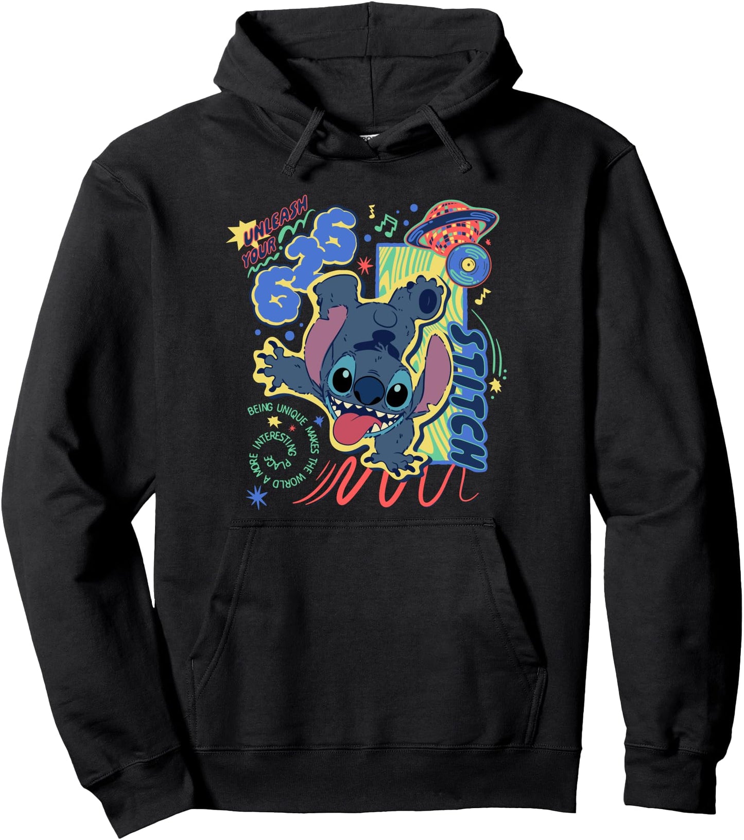 Disney Lilo & Stitch Being Unique Makes The World Colorful Pullover Hoodie