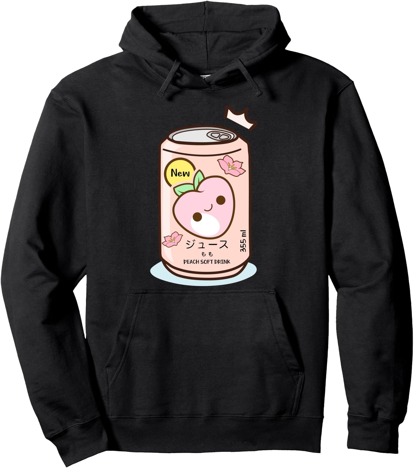 Funny Japanese Aesthetic Peach Juice Shirt Otaku Anime Gift Pullover Hoodie
