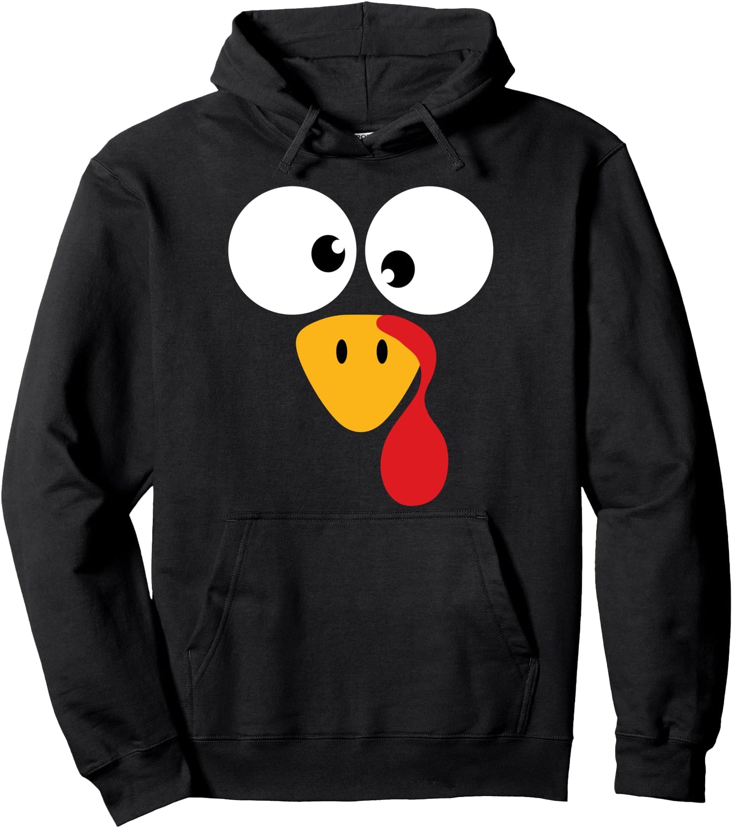 Funny turkey face for thanksgiving family costume Pullover Hoodie