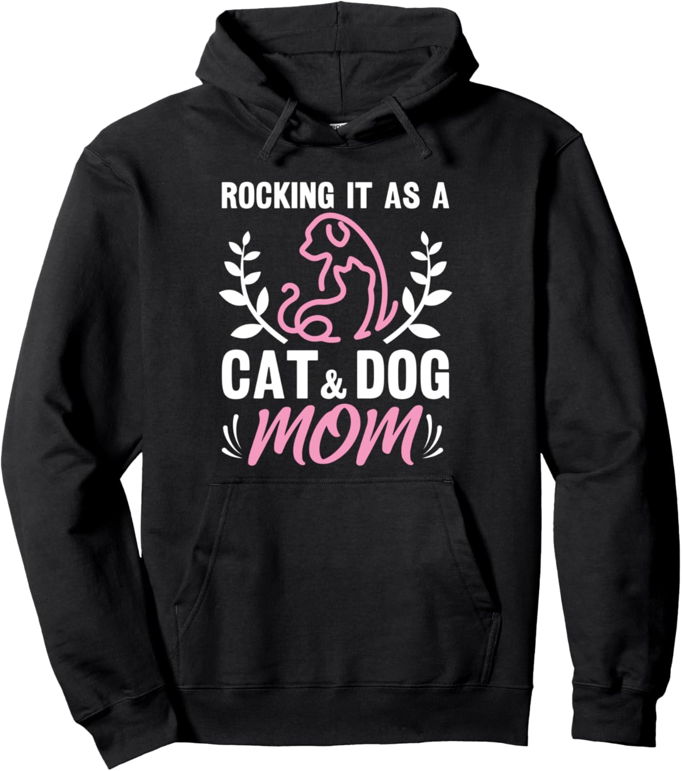 Cat And Dog Mom Fur Mama Mother's Day Pullover Hoodie