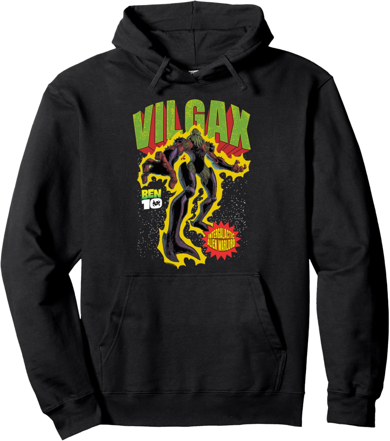 Ben 10 Vilgax Alien Villain Warlord Distressed Cartoon Pullover Hoodie
