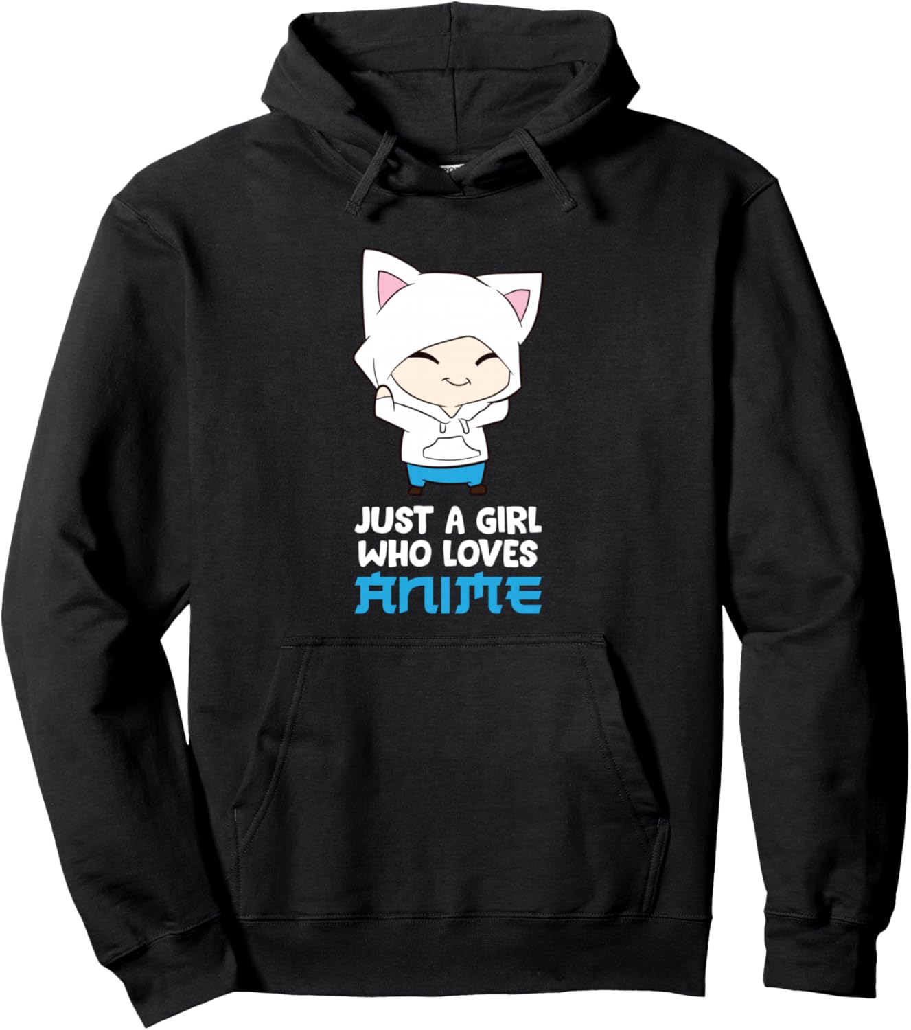 Just a Girl Who Loves Animes Pullover Hoodie