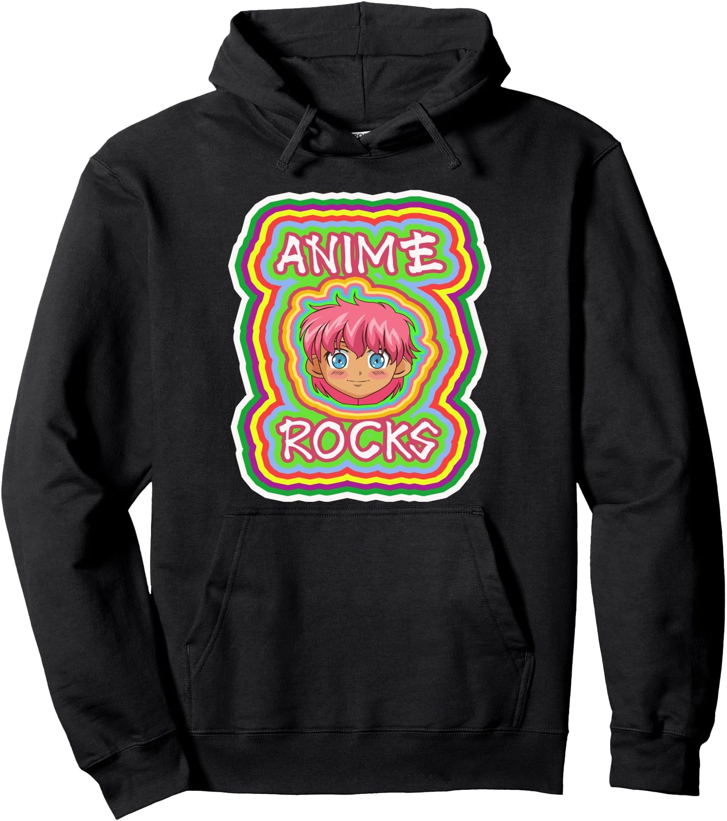 Anime Rocks Otaku Manga Kawaii Japanese Anime Pullover Hoodie