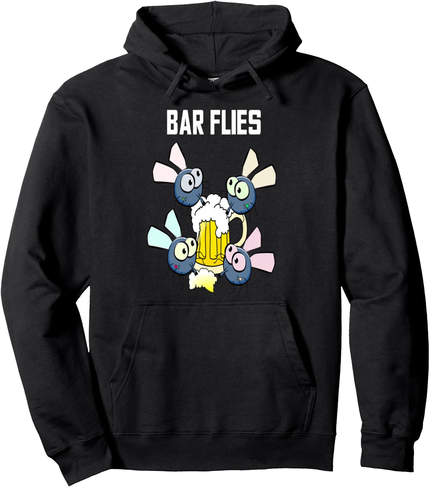 FUNNY BAR FLIES Pullover Hoodie