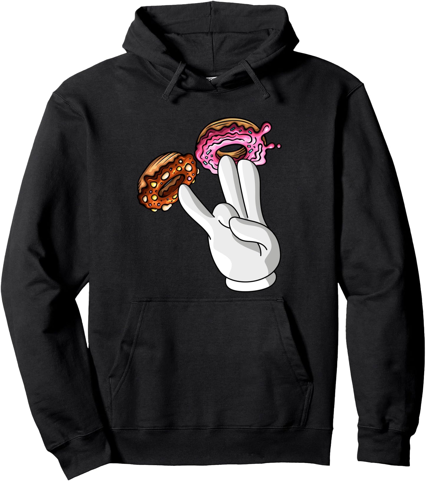 Funny Donut Lover Two In Pink Funny Shocker Men Women Pullover Hoodie
