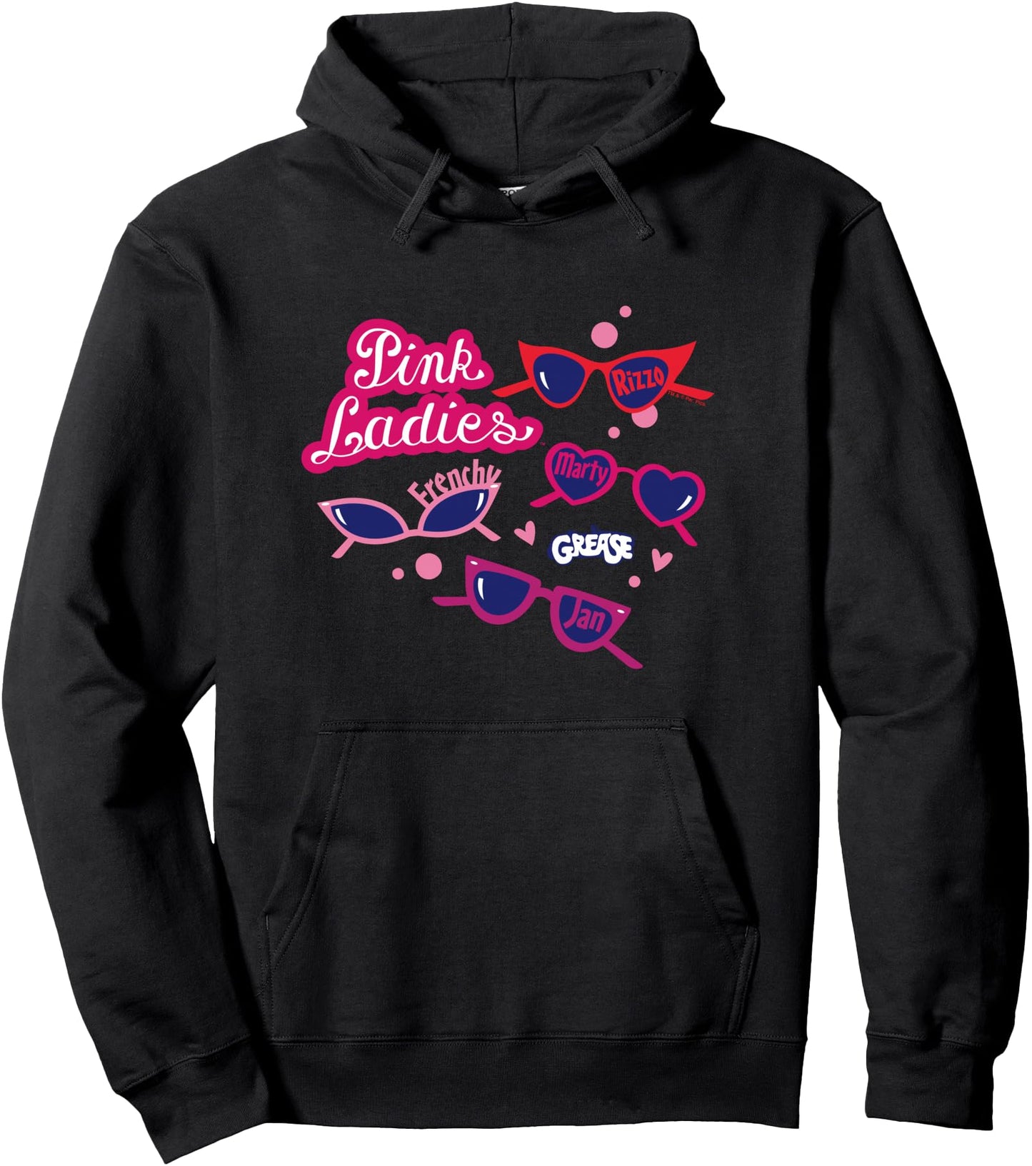 Grease Pink Ladies Frenchy Rizzo Marty & Jan Pullover Hoodie