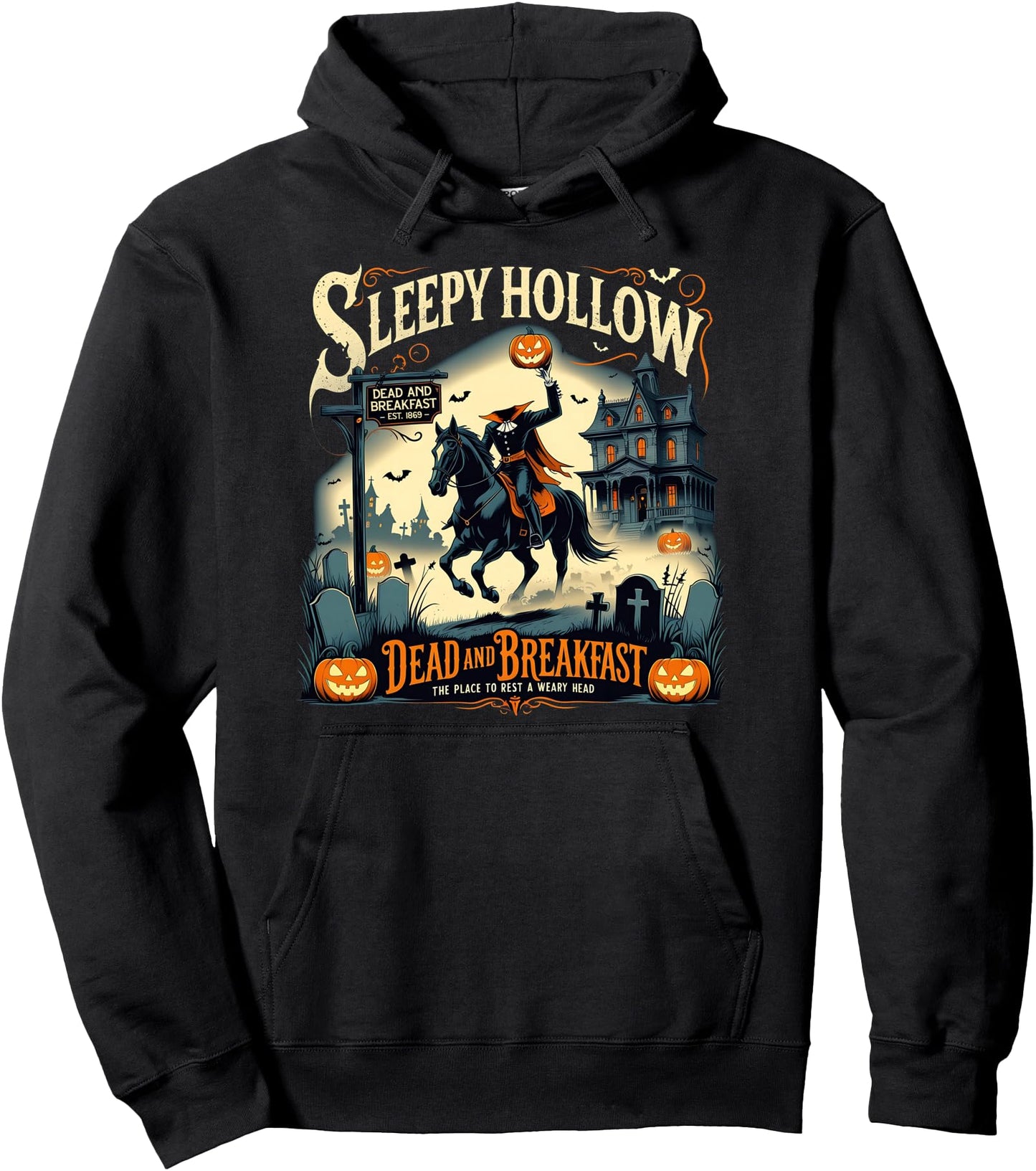 Sleepy Hollow Breakfast Spooky Halloween Pullover Hoodie
