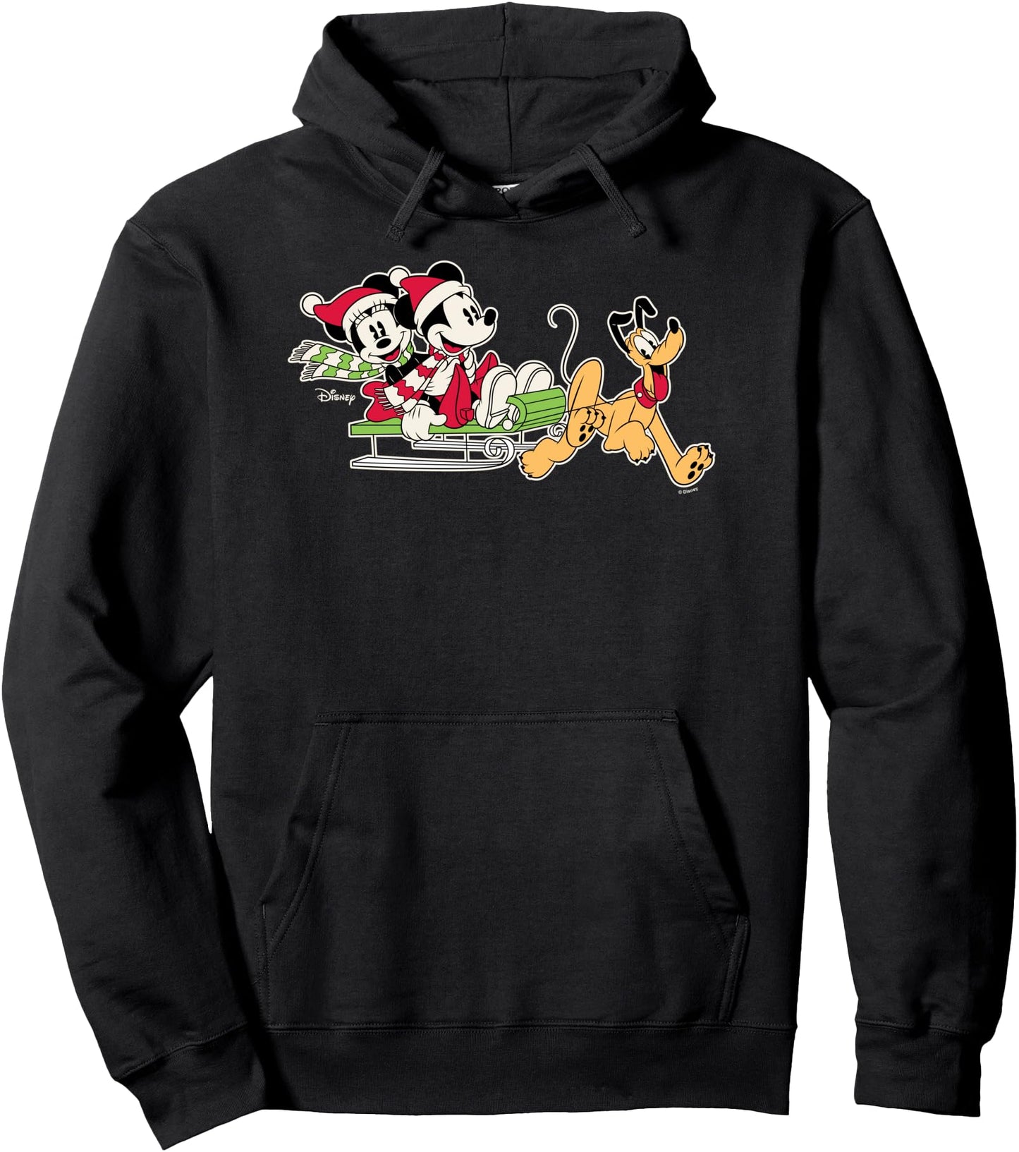 Mickey Minnie & Pluto - Sledding Pullover Hoodie