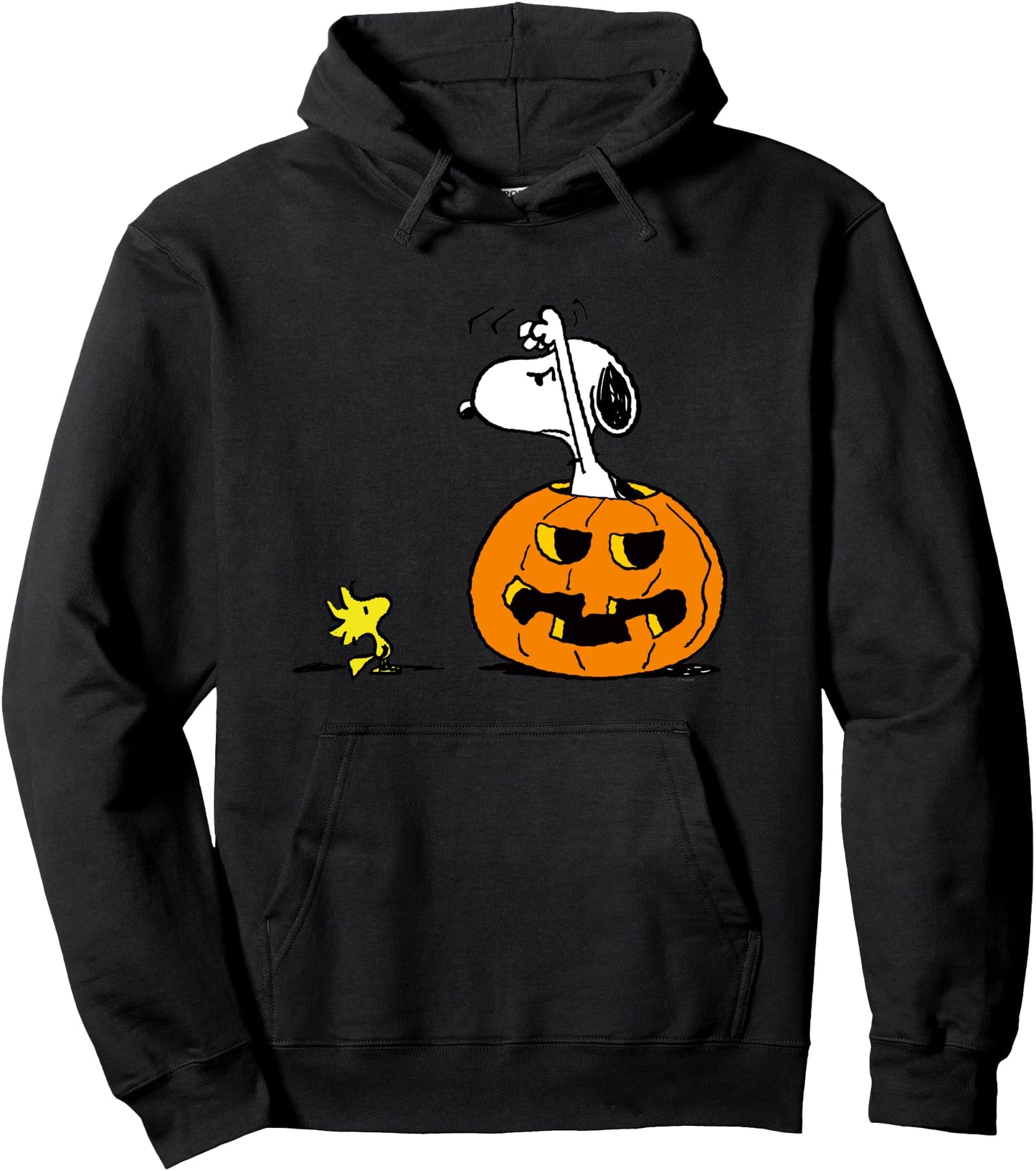 Peanuts Snoopy and Woodstock Not Scared Halloween Pullover Hoodie