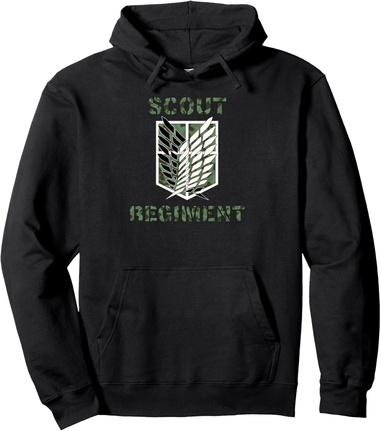 Attack on Titan Season 2 Scout Regiment Camo Print Anime Pullover Hoodie