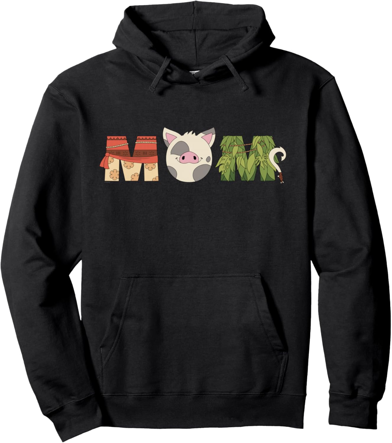 Disney Moana Letters Pua Maui Mother\u2019s Day Birthday Best Mom Pullover Hoodie