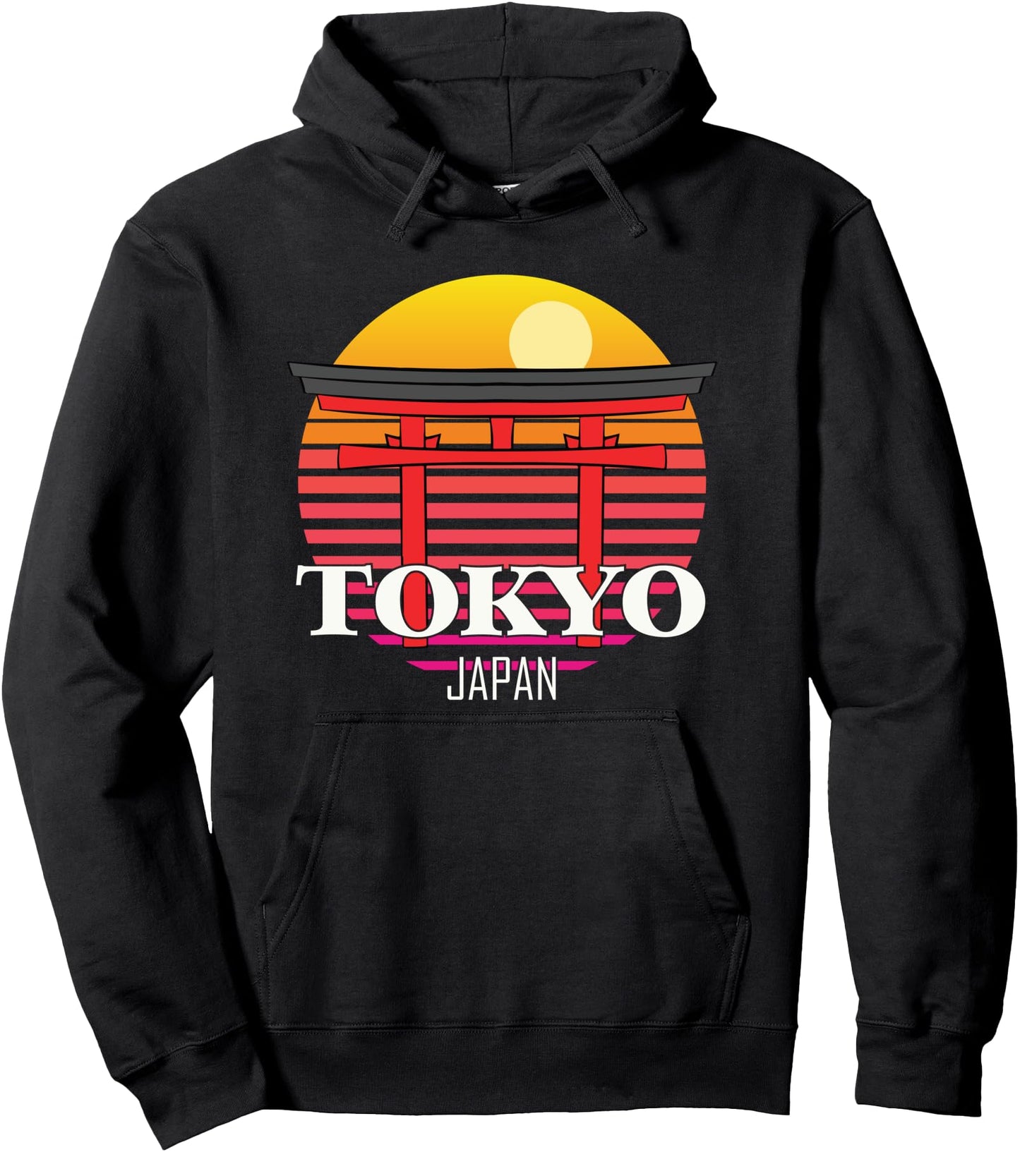Tokyo from Japan in Asia Sunrise Temple Japanese Pullover Hoodie