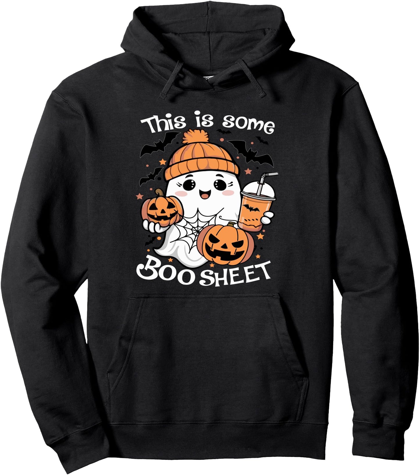Funny Halloween This Is Some Boo Sheet Ghost Retro Halloween Pullover Hoodie
