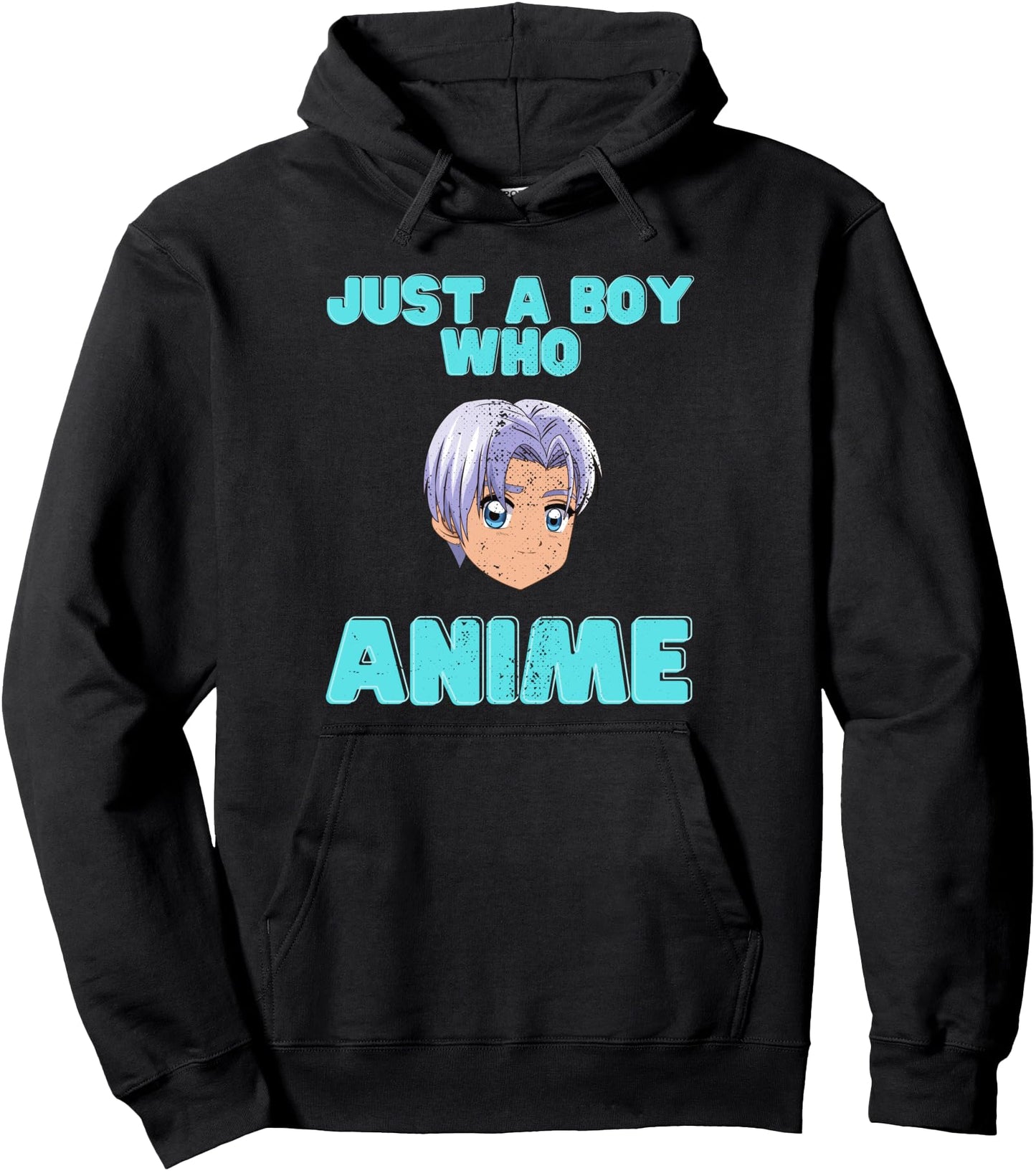 Funny Just A Boy Who Loves Anime Japanese Cosplay Manga Pullover Hoodie