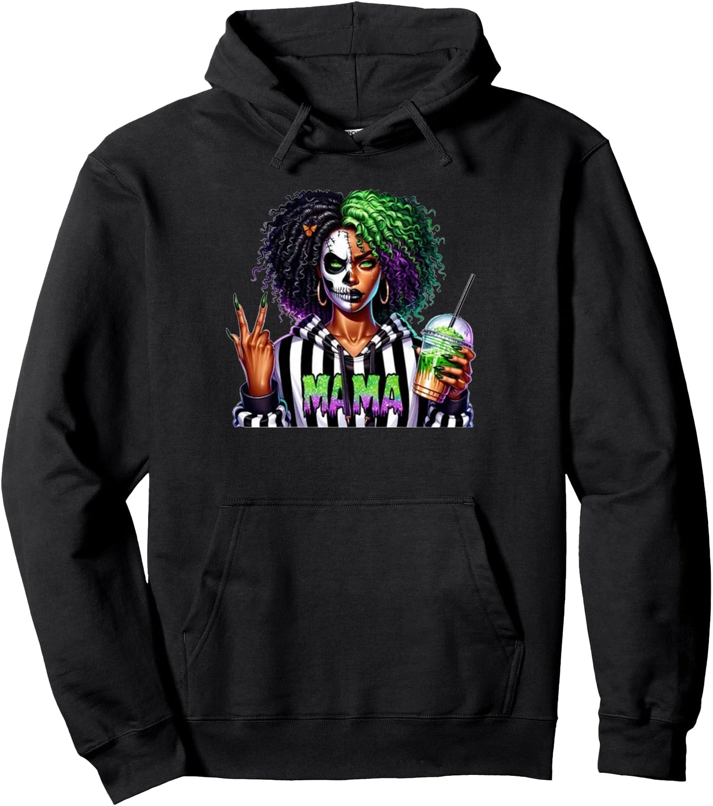 Scary Mama Costume Horror Halloween Mom Pullover Hoodie