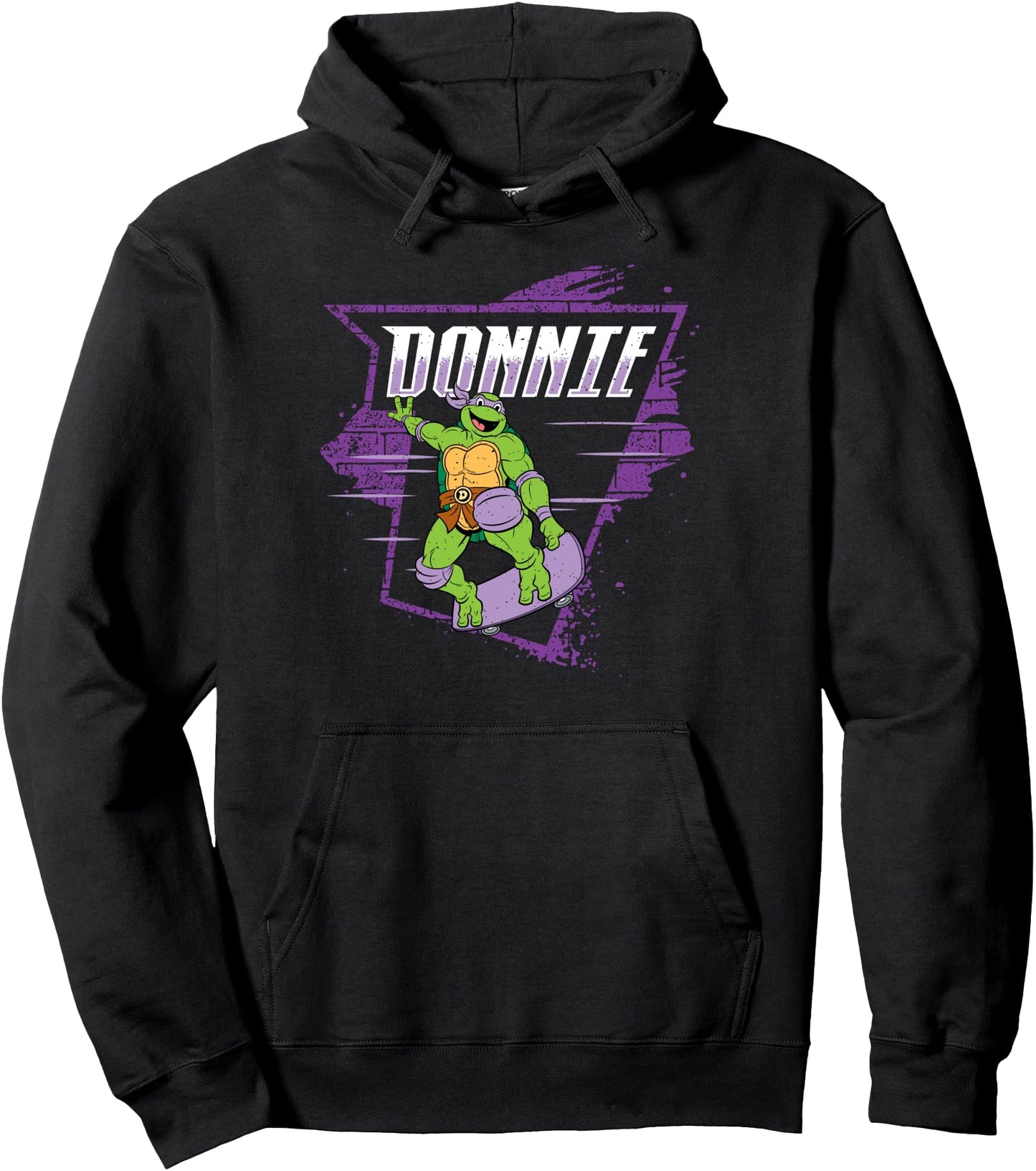 Teenage Mutant Ninja Turtles Donnie Skateboarding Cartoon Pullover Hoodie