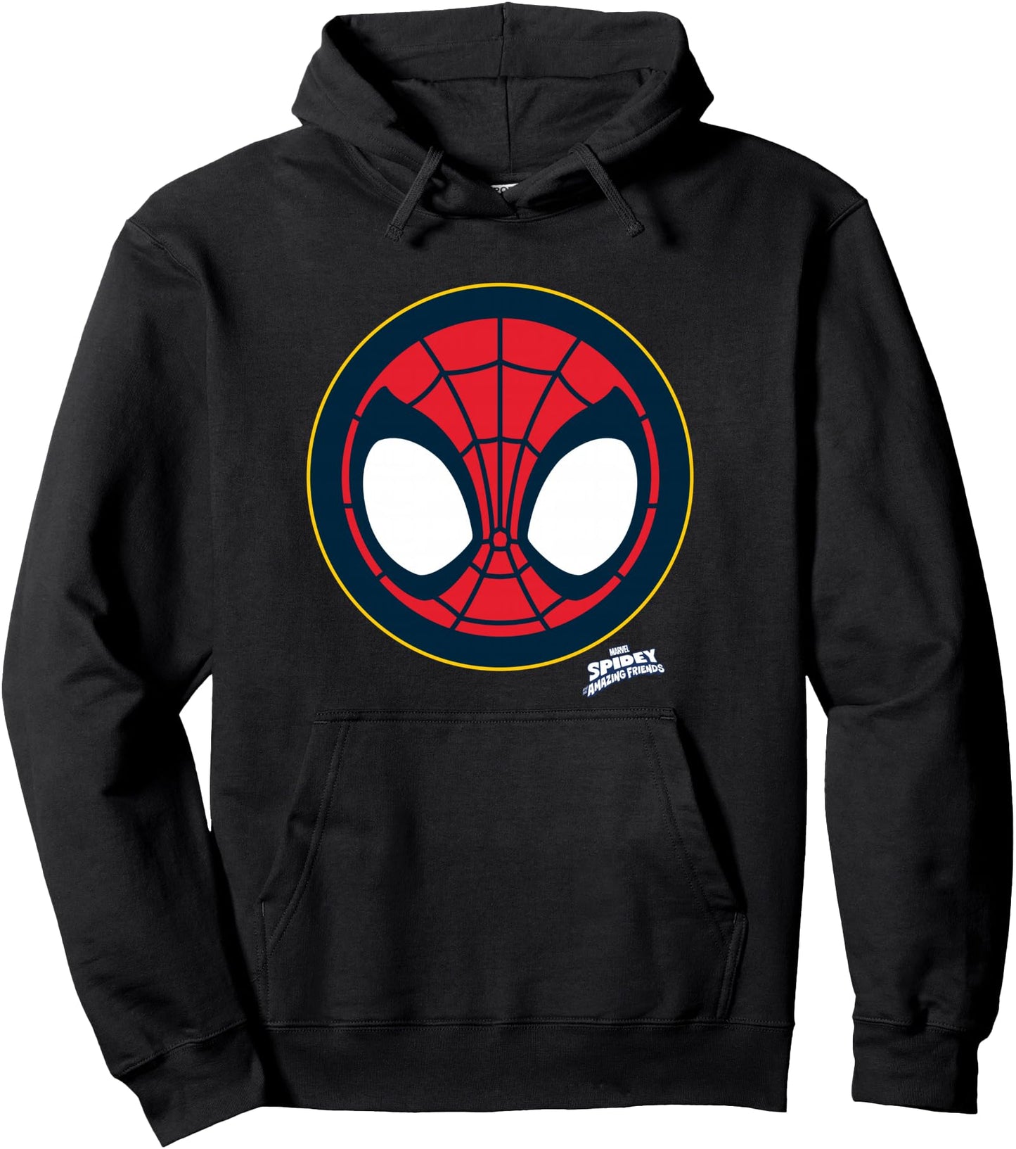 Marvel Spidey And His Amazing Friends Spidey Face Emblem Pullover Hoodie