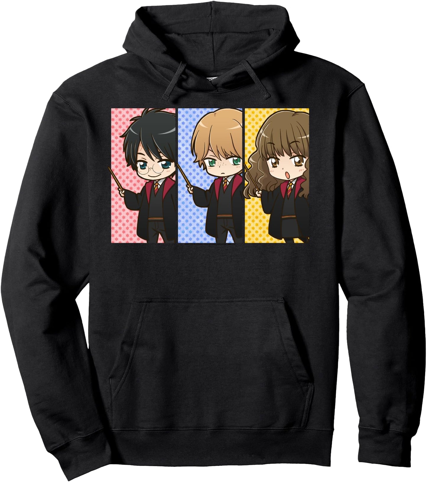 Harry Potter Hermione Granger Ron Weasley Anime Panel Pullover Hoodie