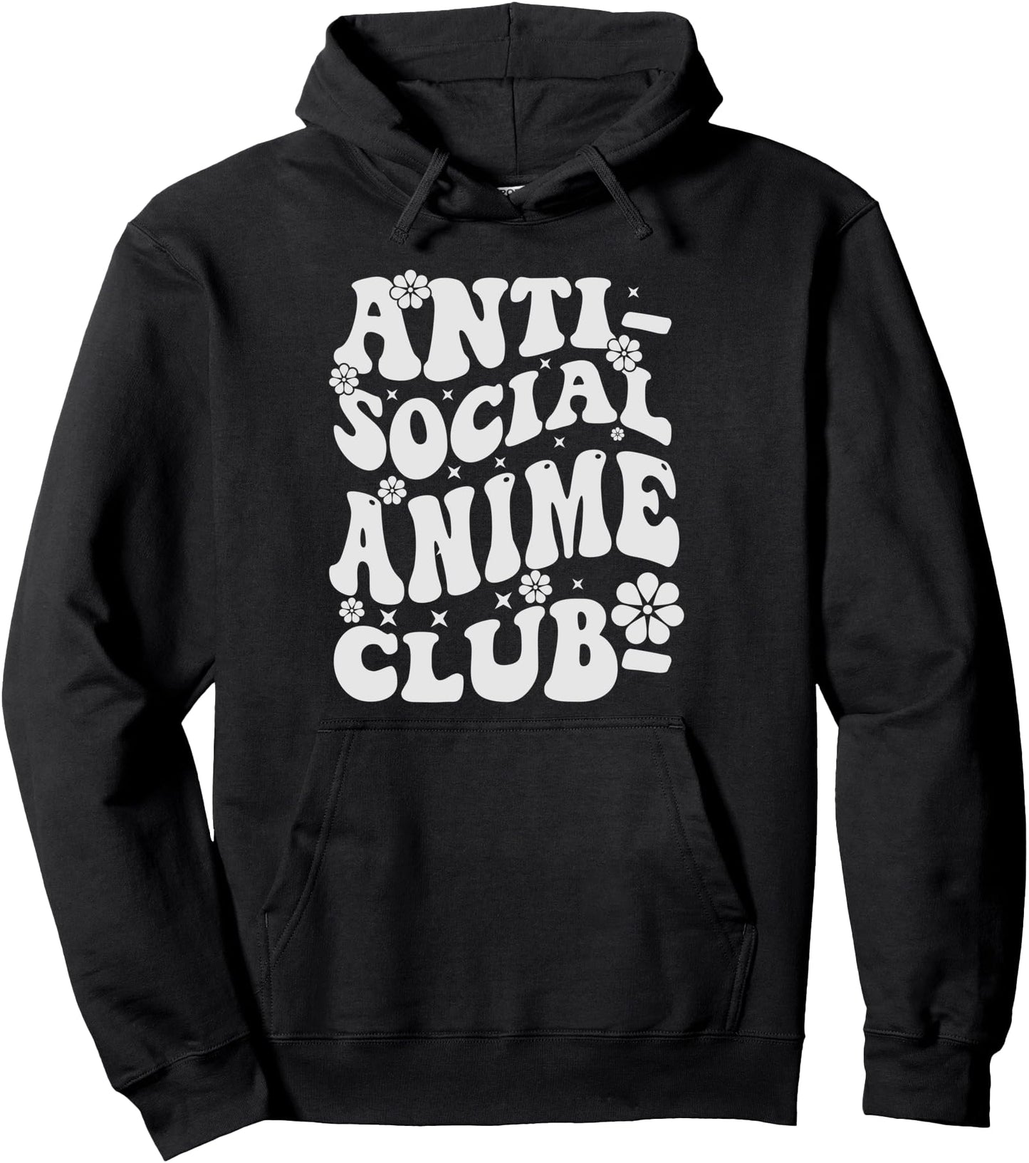 Anti Social Anime Club - Retro Anime Kawaii Pullover Hoodie
