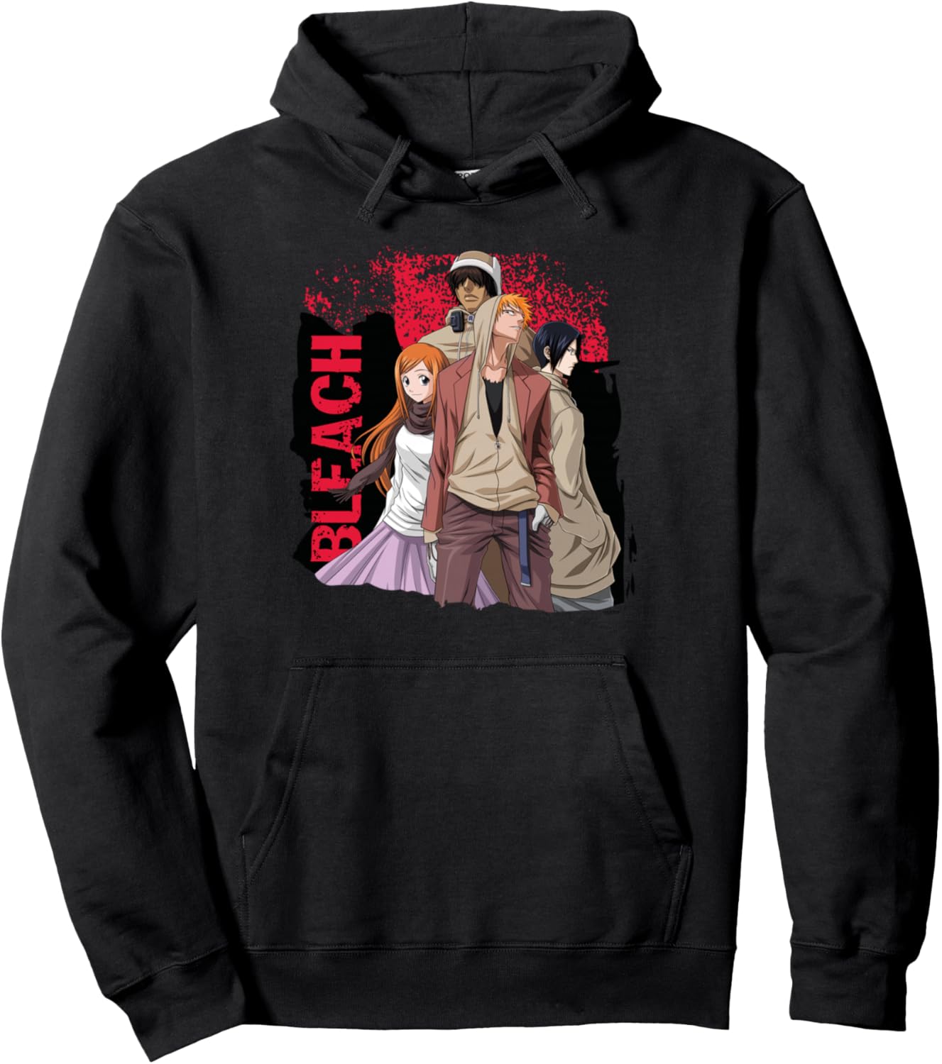 Bleach Ichigo Hood and Characters Streetwear Anime Pullover Hoodie