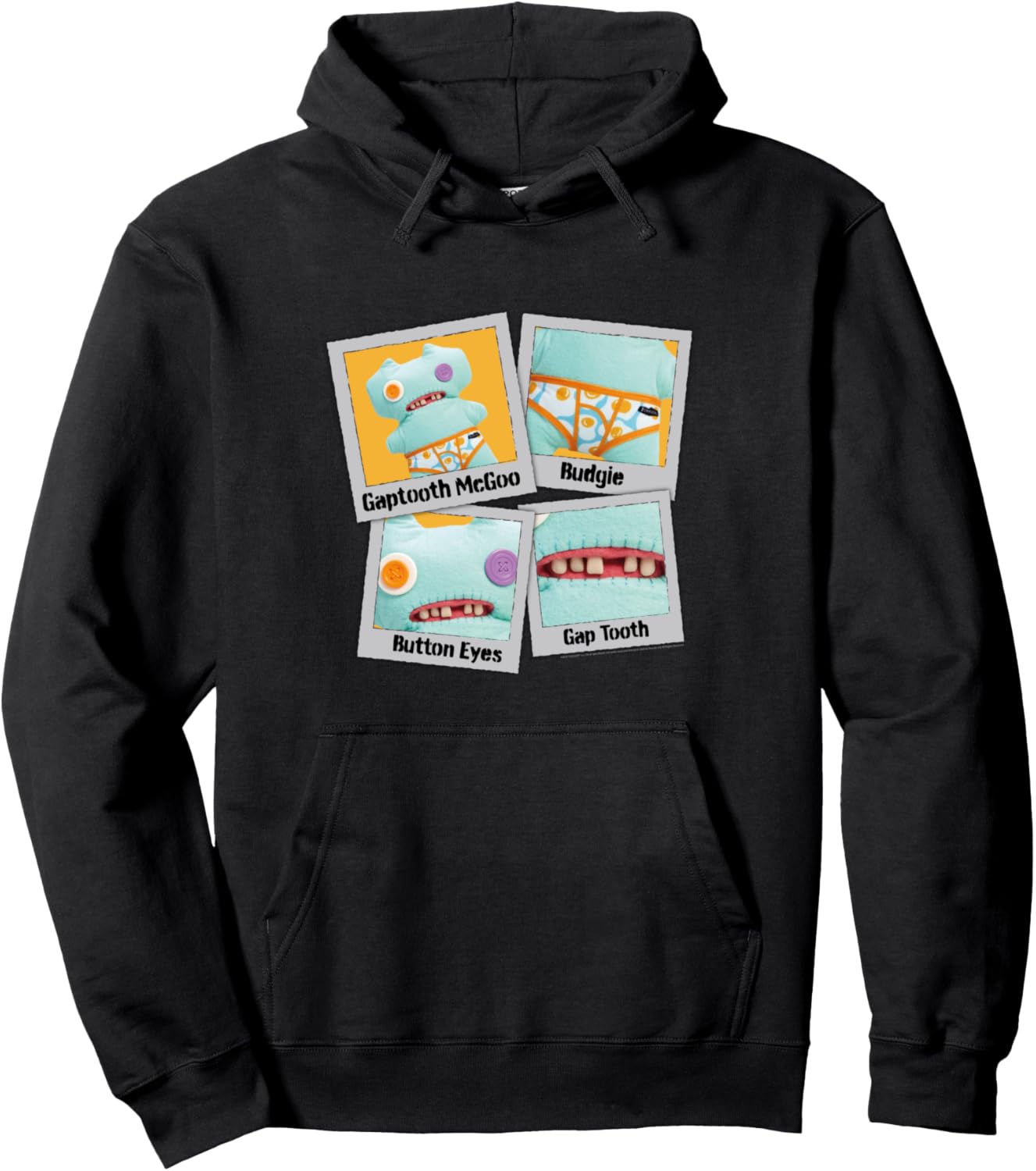 Fuggler Gaptooth Magoo Instant Photo Monster Grid Pullover Hoodie