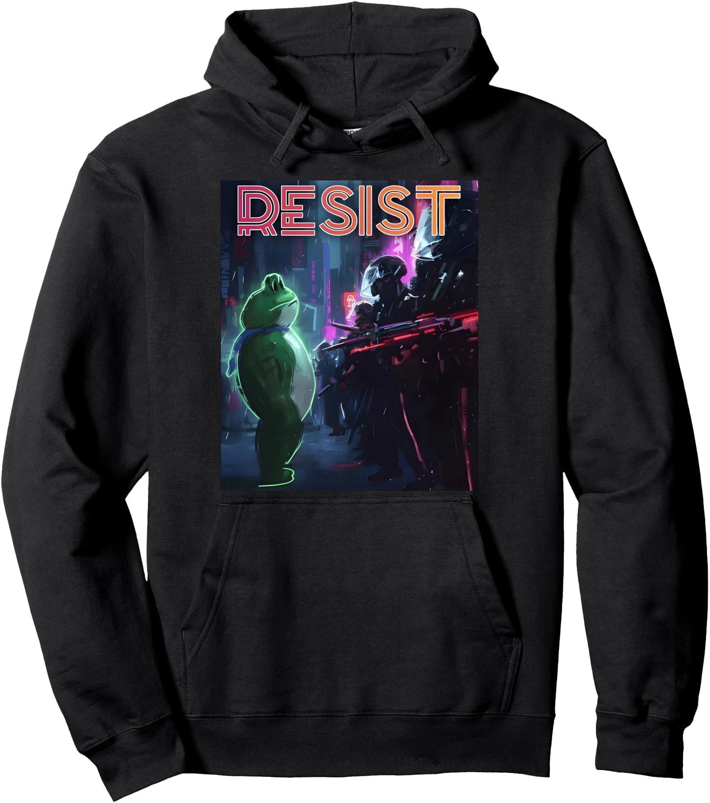 Portland Frog Protest Resist for Men Women Pullover Hoodie