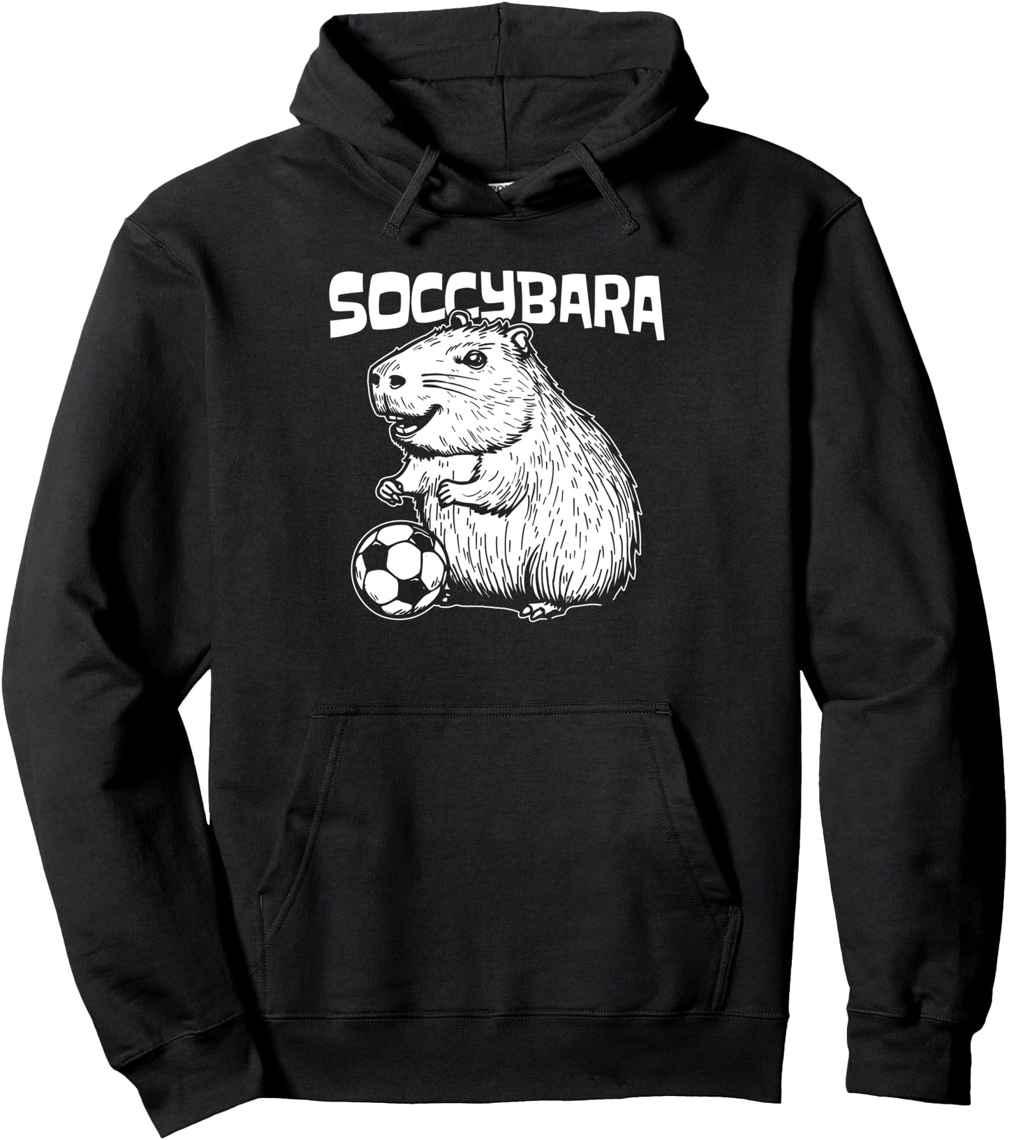 Soccybara Soccer Team Sports Player Capybara Pullover Hoodie