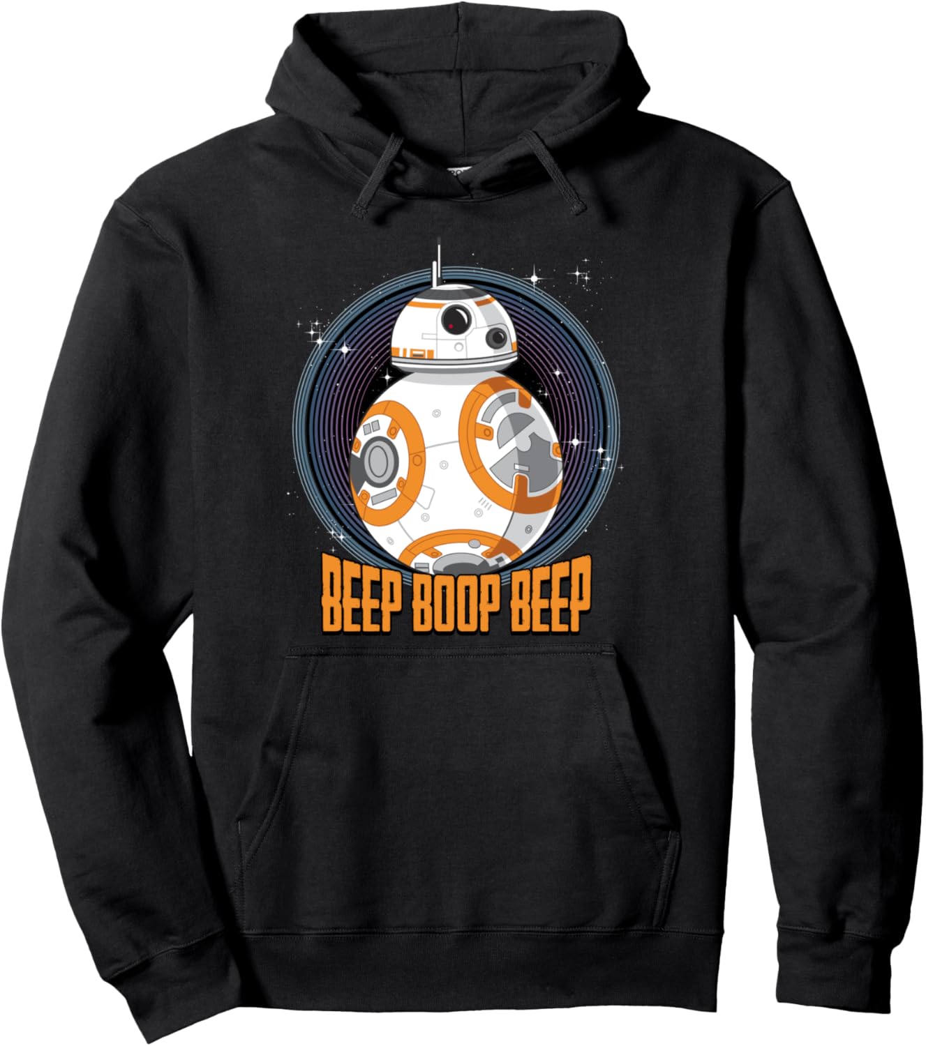 Star Wars BB-8 Beep Quote Circle Design Graphic Hoodie Pullover Hoodie