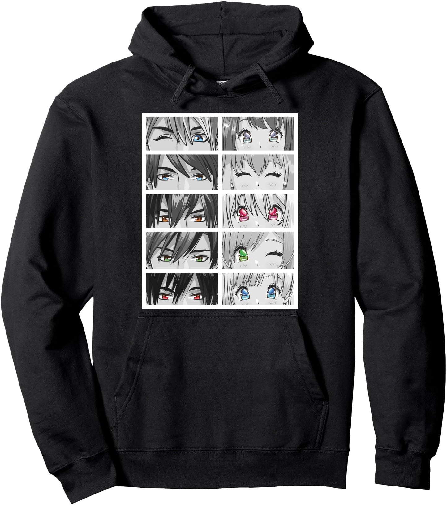 Anime Faces Kawaii Pullover Hoodie