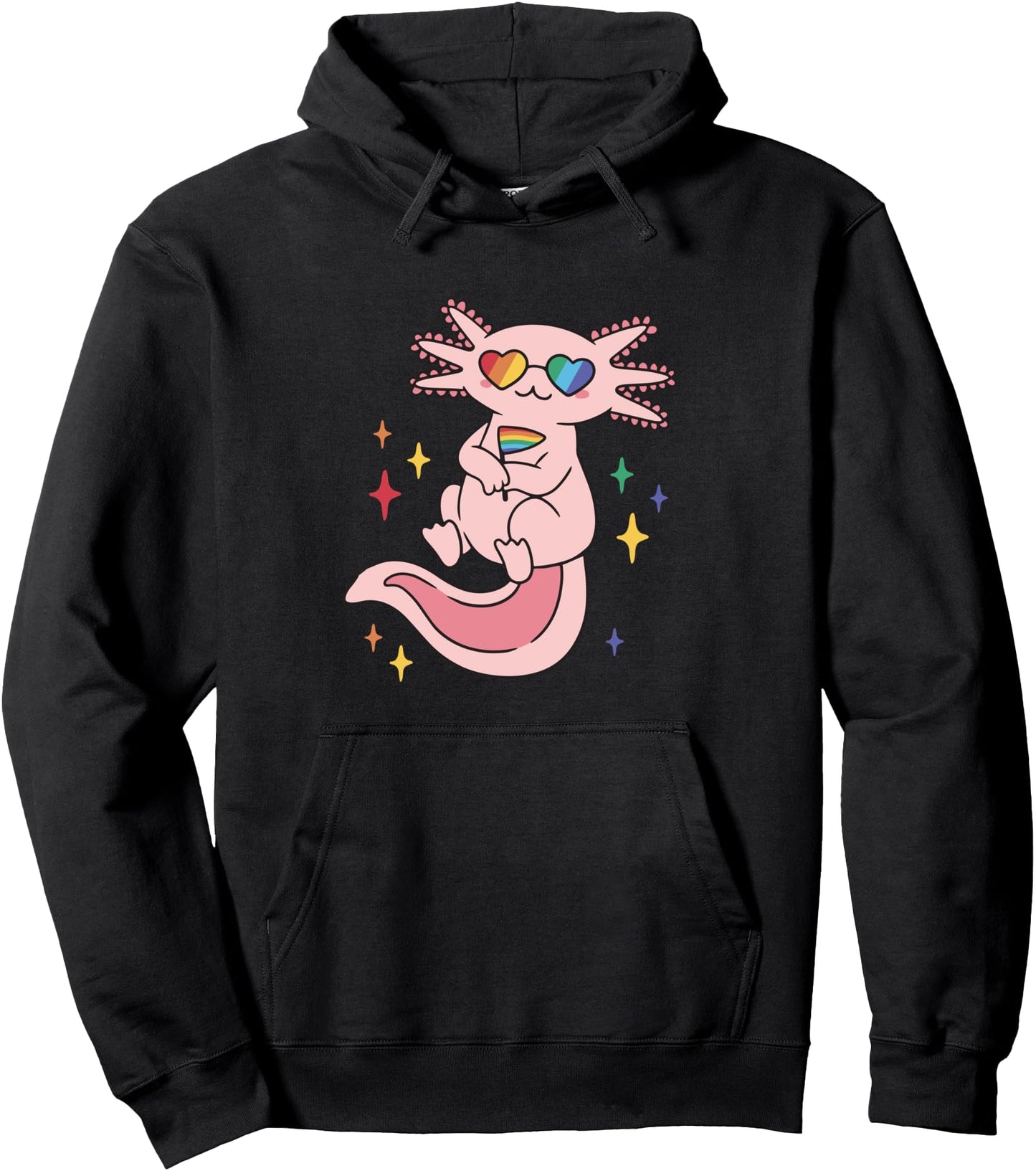 Axolotl Bobaxolotl Boba Drink Bubble Tea Anime Kawaii Pullover Hoodie