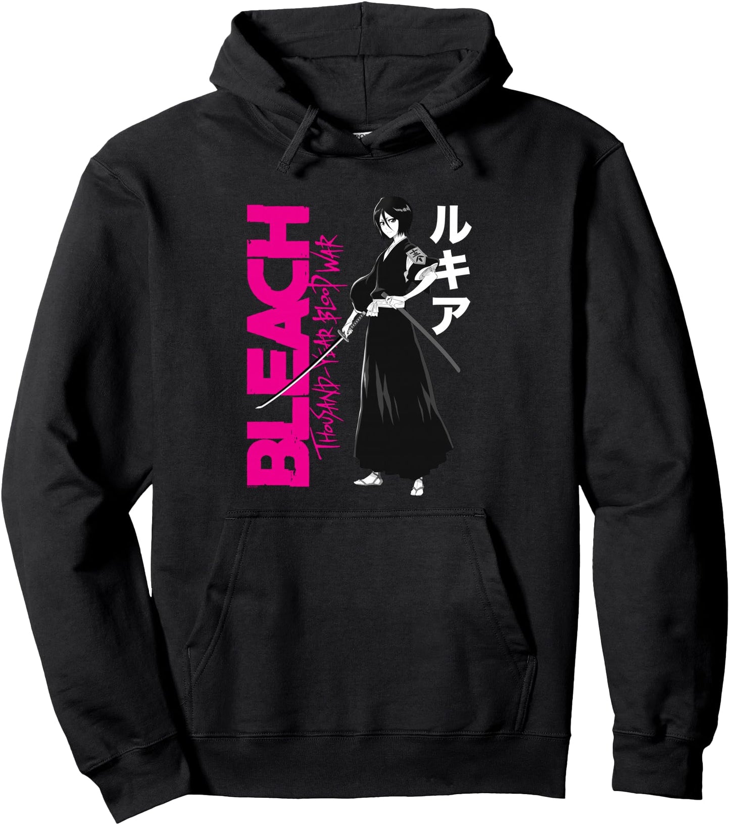 Bleach: Thousand Year Blood War Rukia with Large Logo Anime Pullover Hoodie