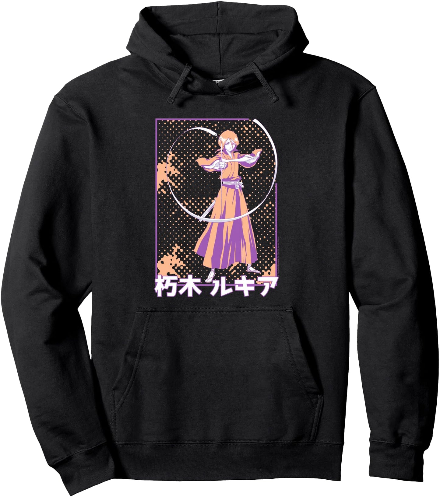Bleach Pastel Rukia with Katana Anime Pullover Hoodie