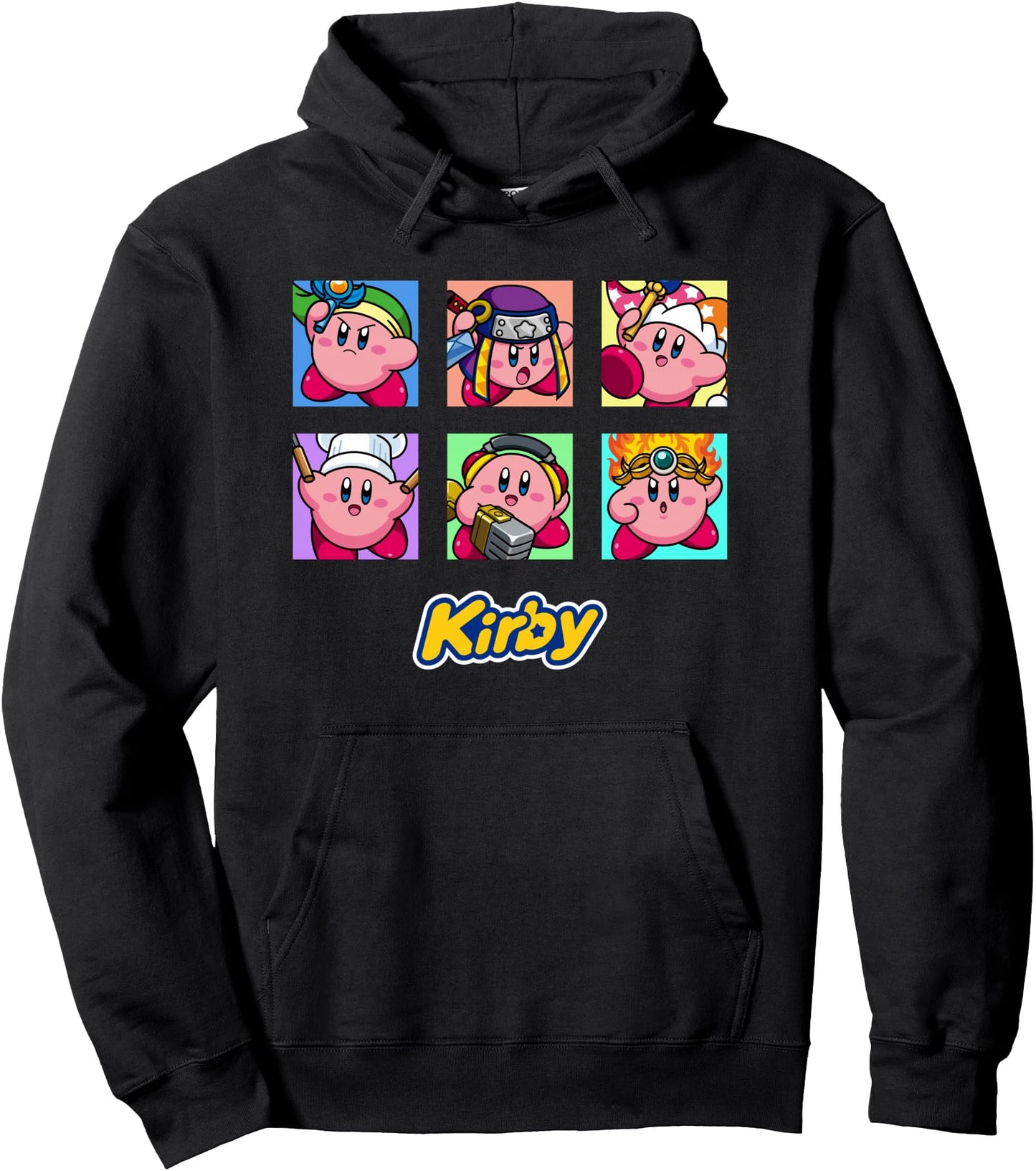 Kirby Selected Abilities Collage Pop Art Full Color Pullover Hoodie