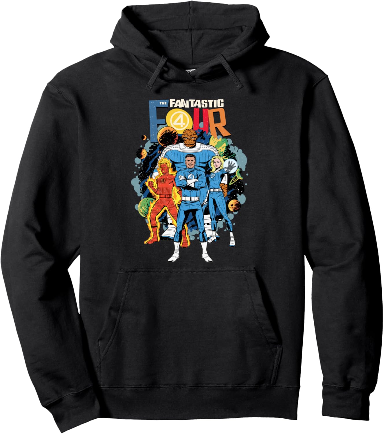 Marvel The Fantastic Four: First Steps Retro Cosmic Team Pullover Hoodie