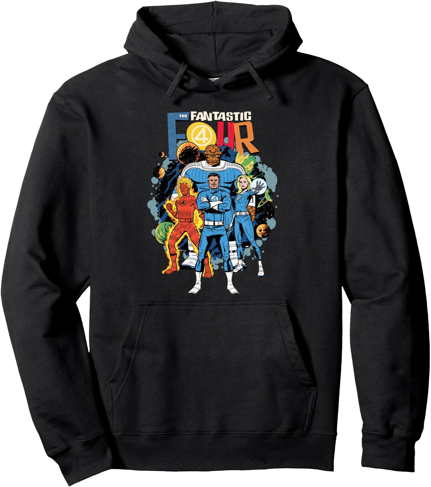 Marvel The Fantastic Four: First Steps Retro Cosmic Team Pullover Hoodie