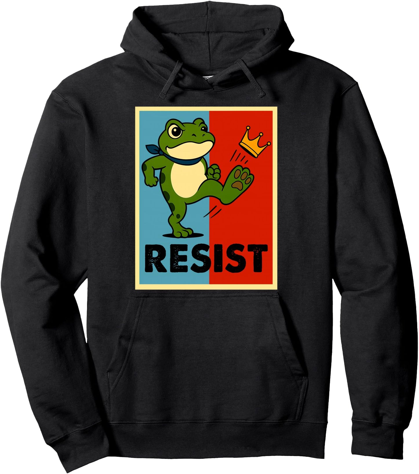 Portland Frog Protest Shirt for Men and Women No Kings Pullover Hoodie