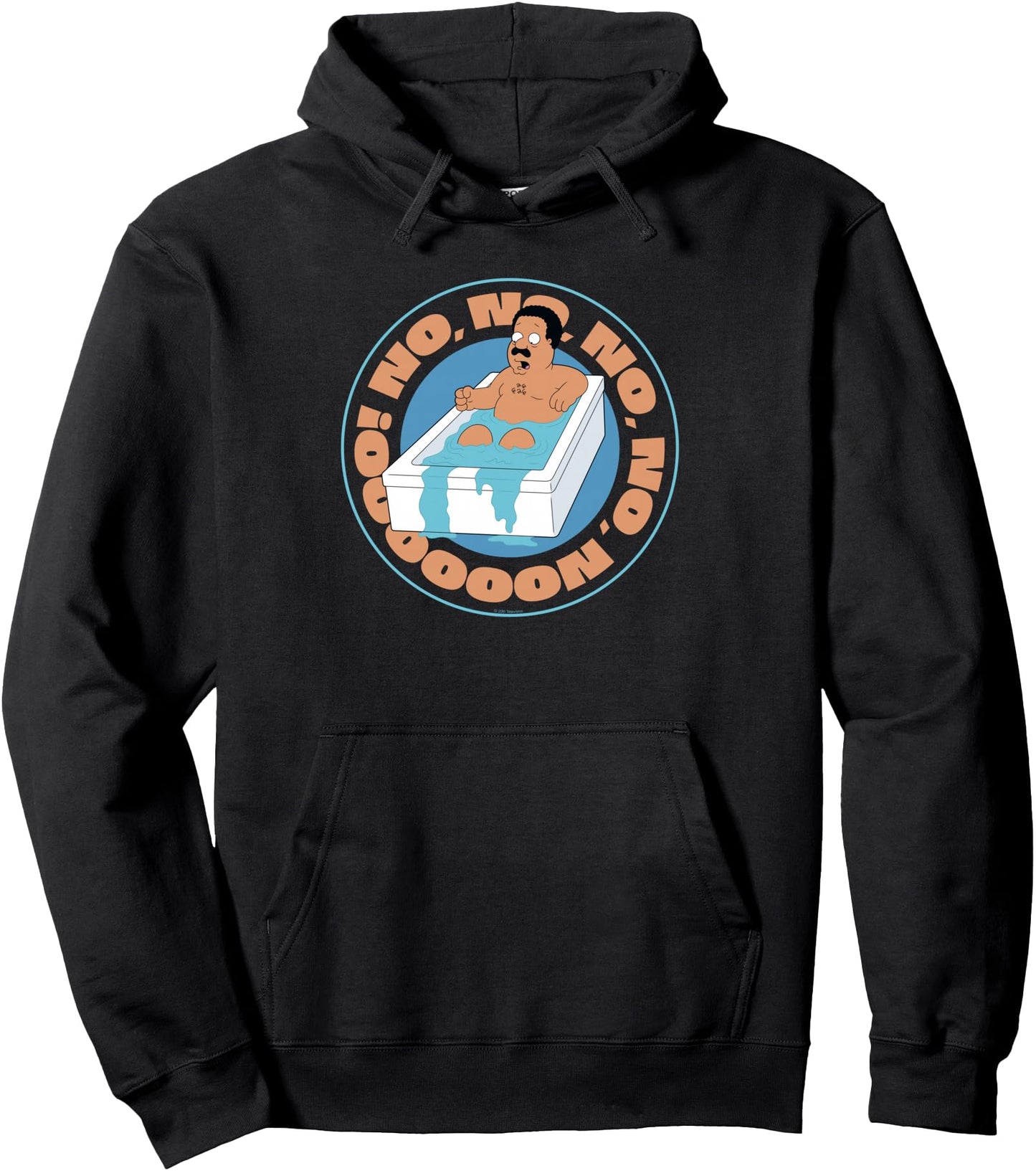 Family Guy Cleveland Brown Bathtub Funny Cartoon Pullover Hoodie